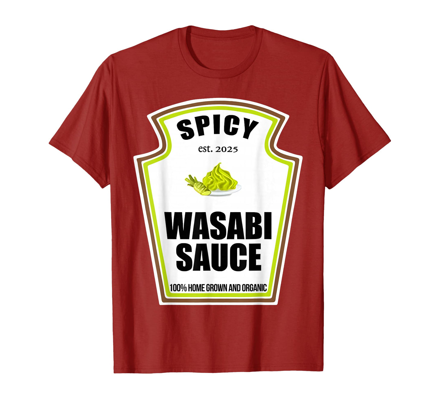 Spicy Wasabi Sauce Condiment Spice Costume Party Matching T-Shirt