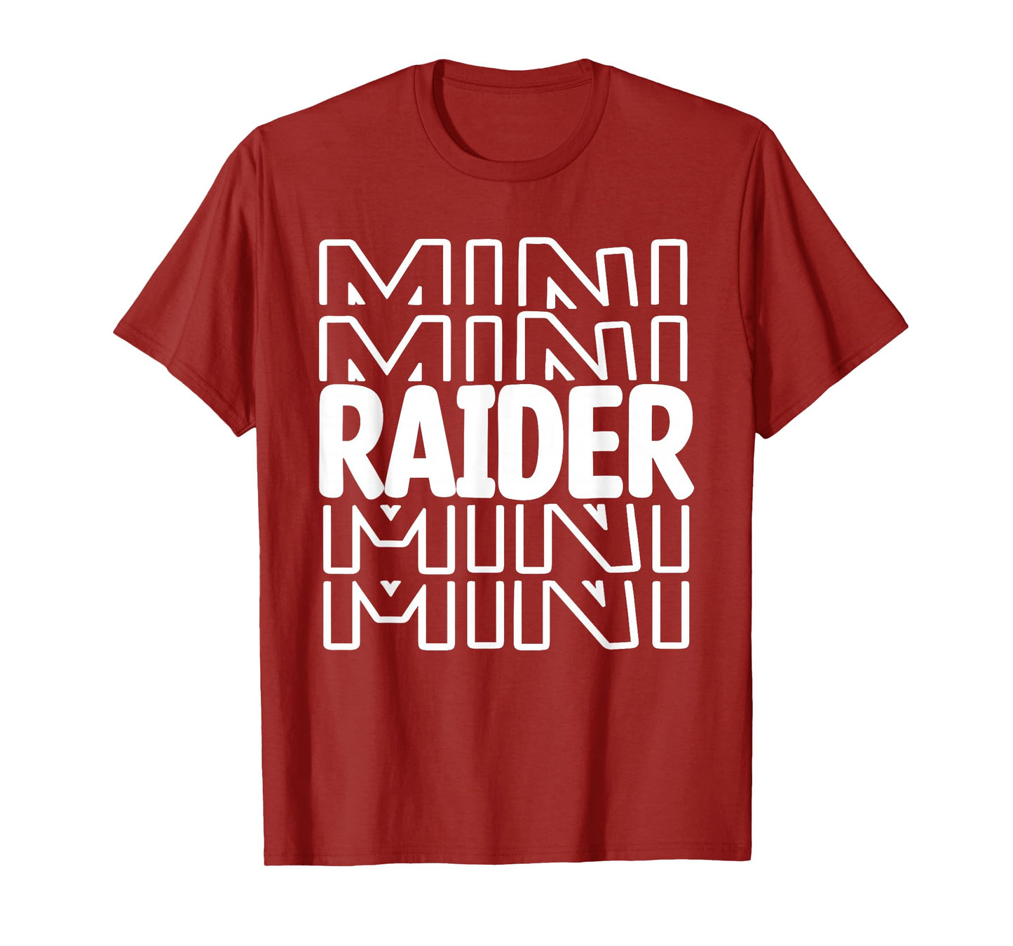 Raider Mini Mascot Team School Sports Cheer T-Shirt T-Shirt