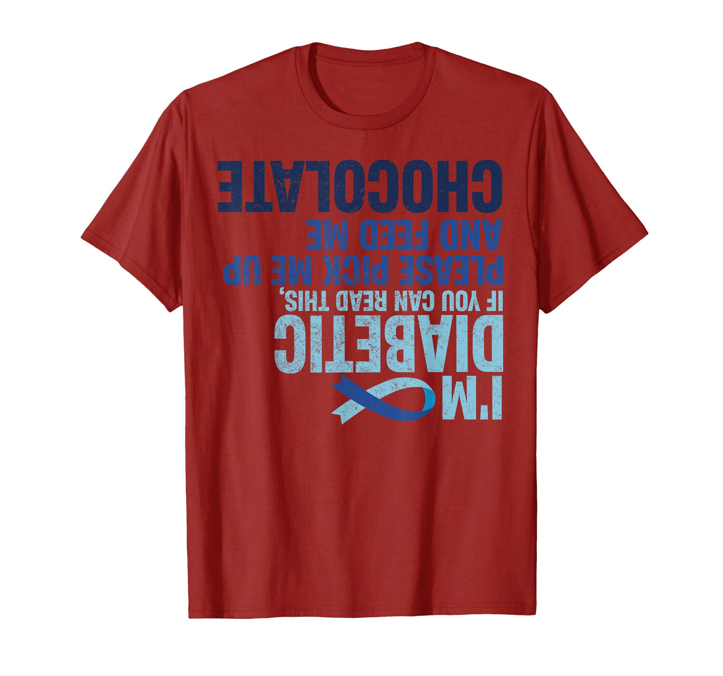 Diabetic Awareness Funny Upside Down Type 1 Diabetics Women T-Shirt