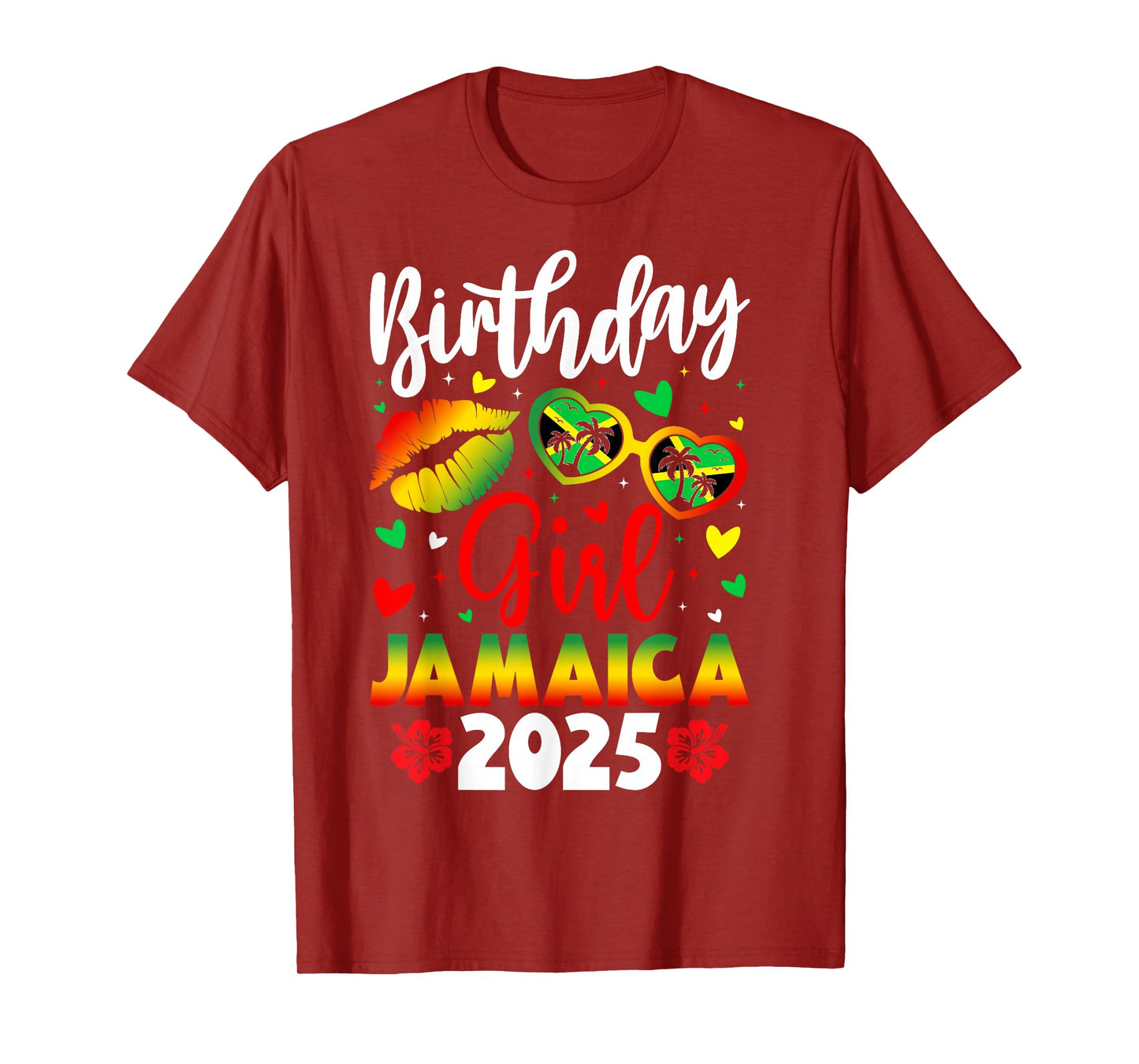 Jamaica Birthday Girls 2025 Birthday Party Squad Girls Trip T-Shirt