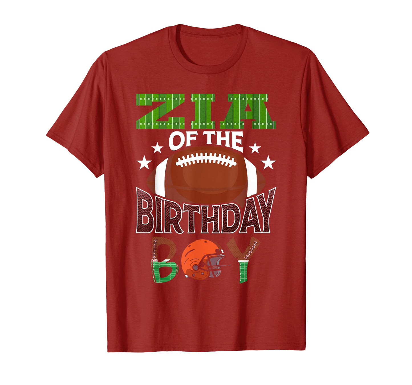 Zia of The Birthday Boy Football Party Family Matching T-Shirt