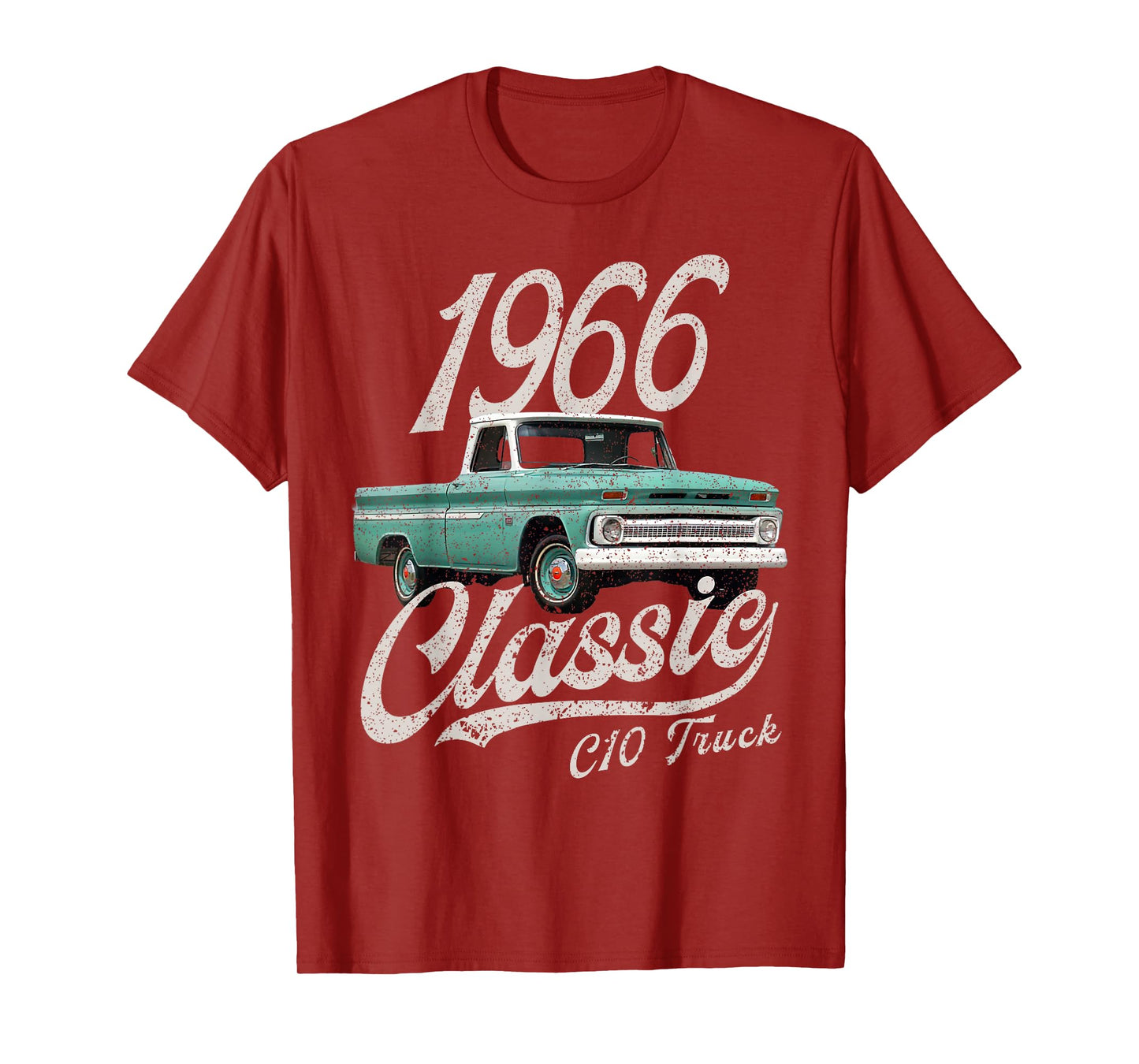 CLICK FOR MORE C10 CARS 1966 c10 truck T-Shirt, Small, Black