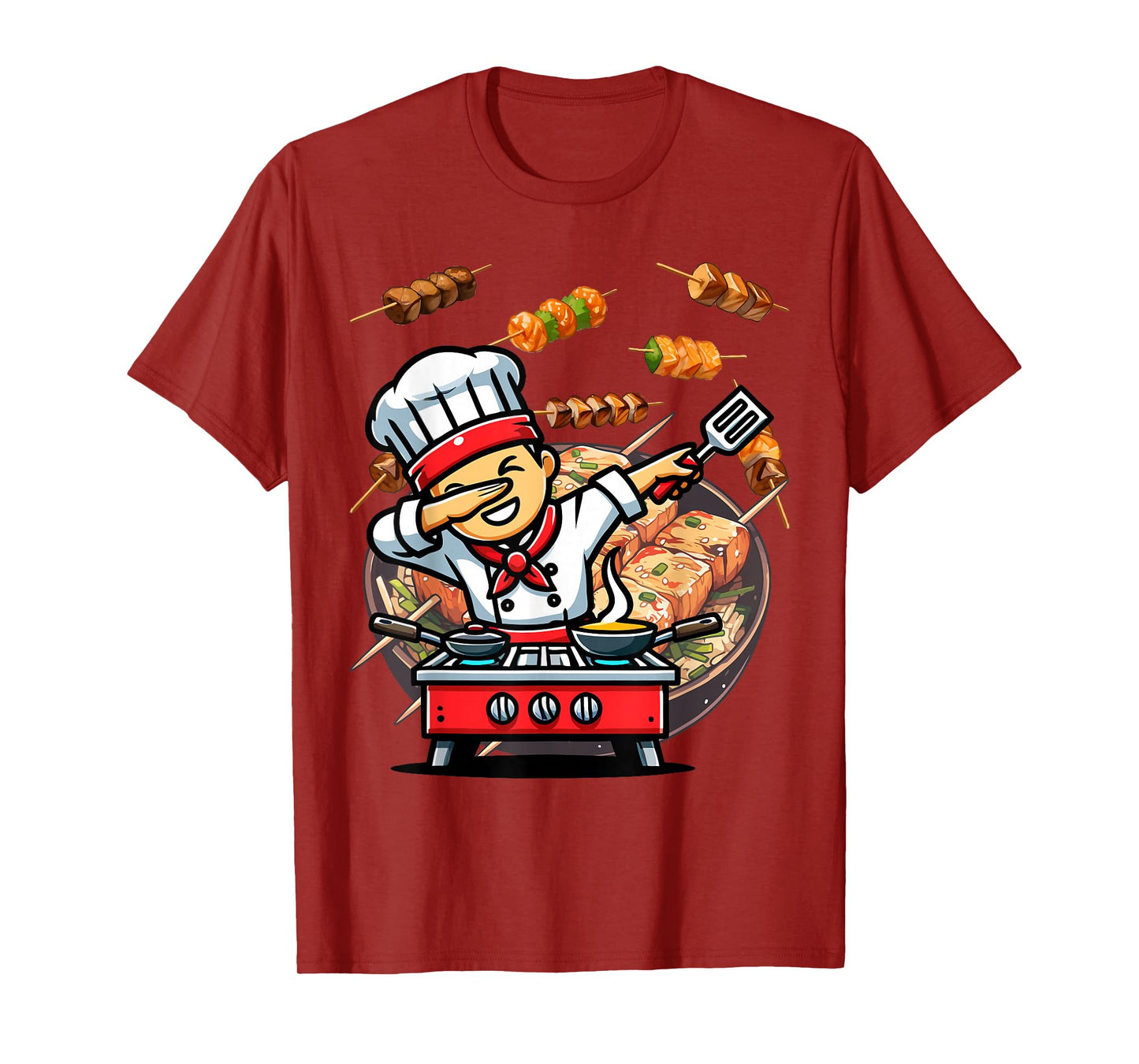 Dabbing Hibachi Chef Funny T-Shirt
