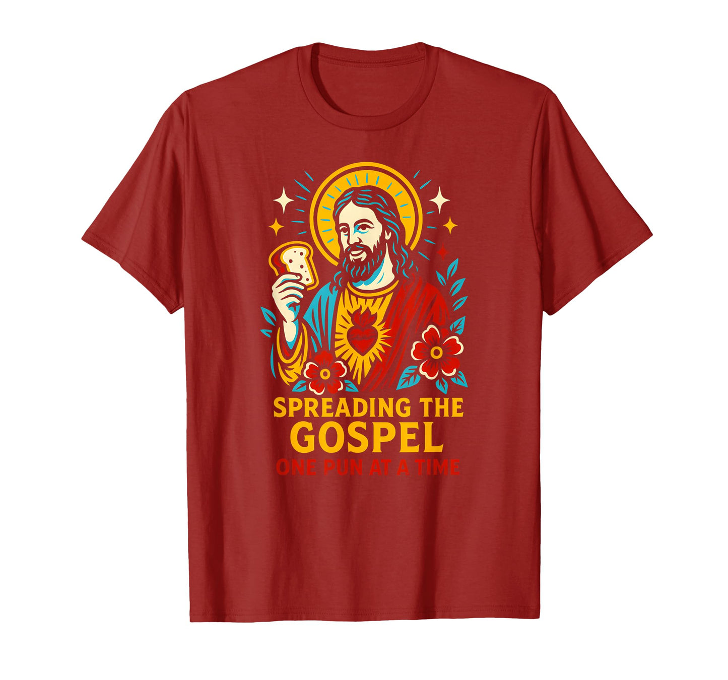 Jesus Puns Spreading Gospel Cool Mens Christian Faith T-Shirt