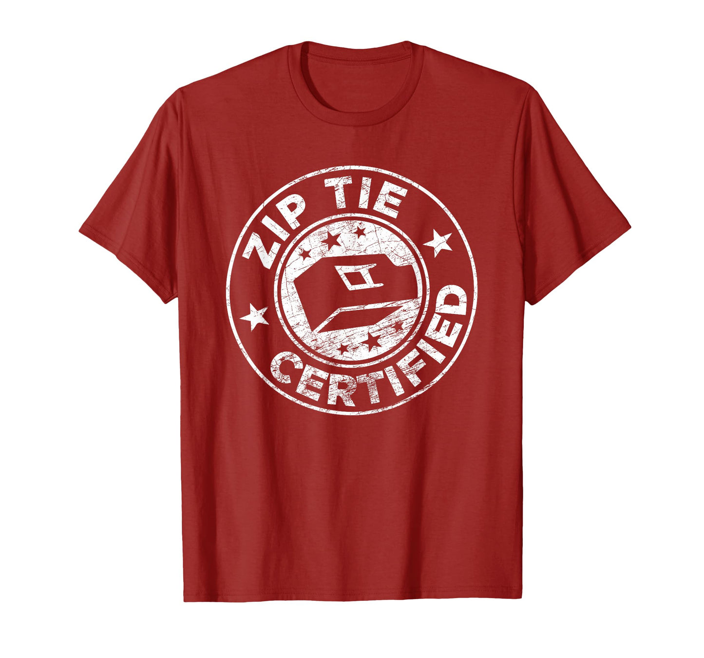 Zip Tie Certified Technician Fixing Man Funny Mechanic T-Shirt