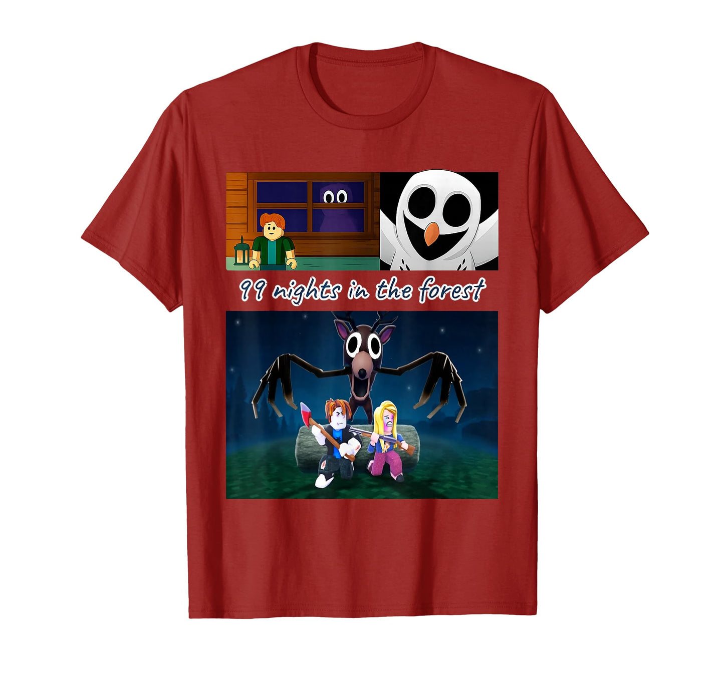 99 Nights in The Forest Birthday Costume for Boys Girls Teen T-Shirt