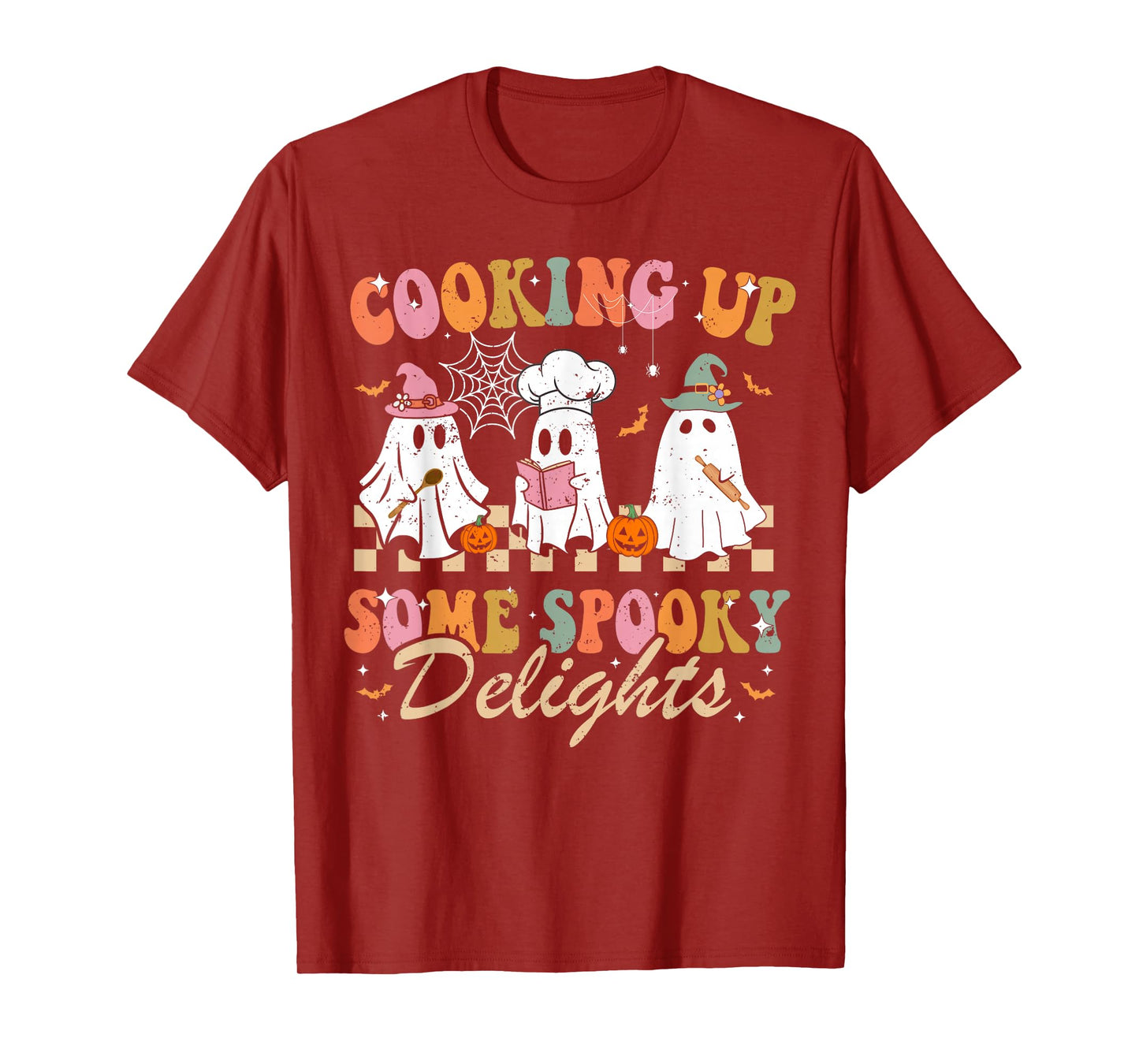 Funny Ghost Cooking For Cook and Kitchen Lovers Halloween T-Shirt