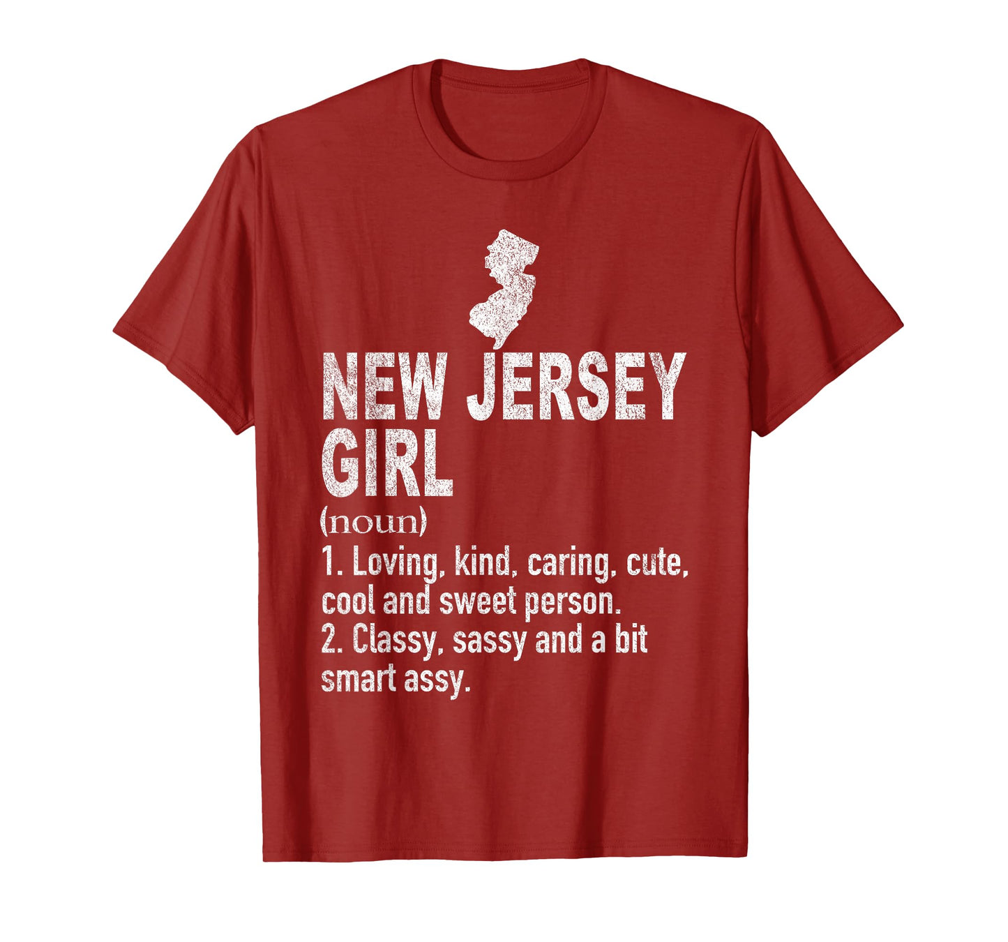New Jersey Girl Definition Funny Hometown New Jersey T-Shirt