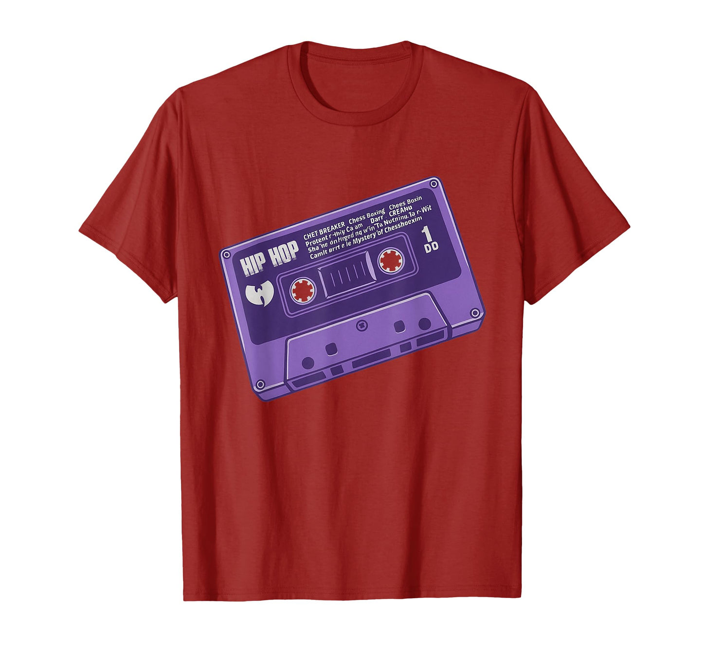 Purple Cassette Tape Retro Vintage 90s Hip Hop Music Lover T-Shirt