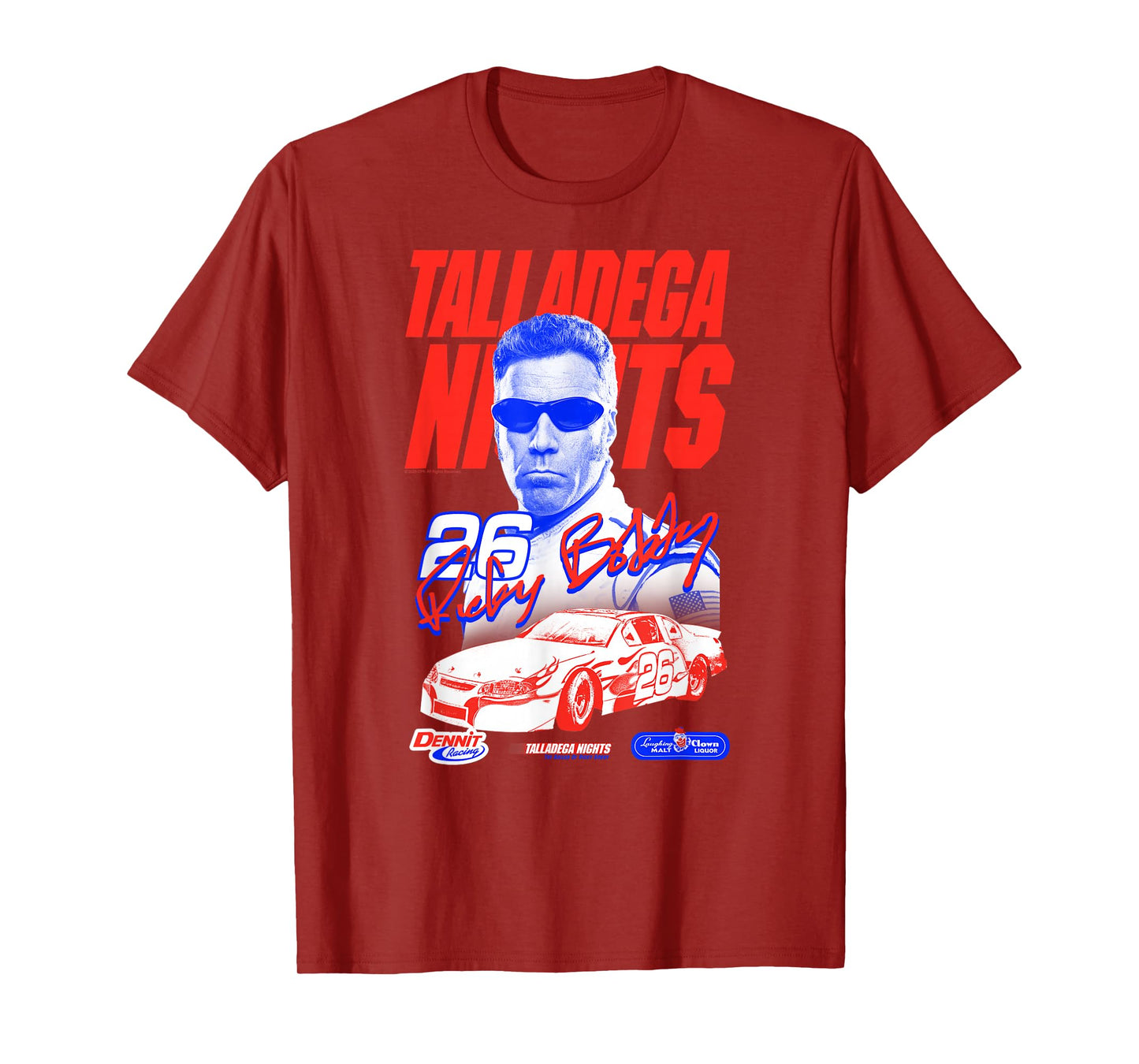 Talladega Nights Ricky Bobby 26 Signature Funny Movie T-Shirt