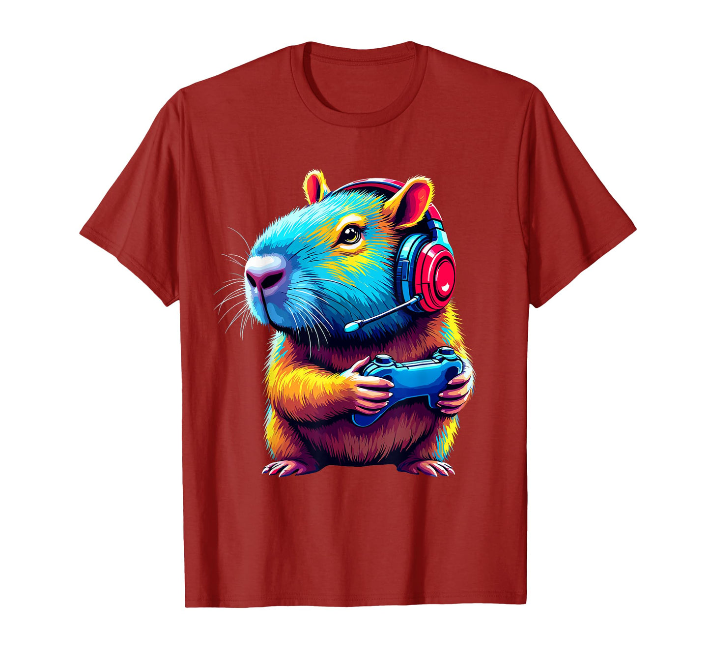 Capybara Gamer Funny Video Games Capybara T-Shirt