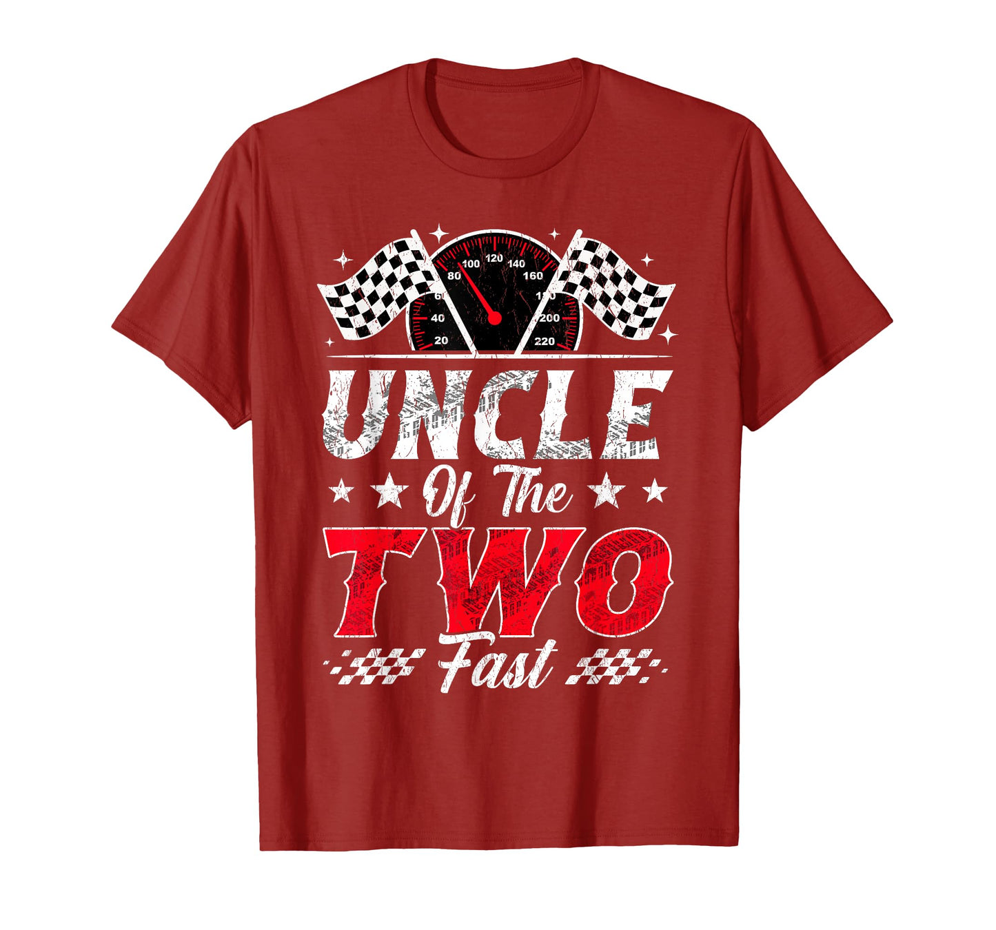 Uncle of The Two Fast 2nd Birthday Racing Car Family T-Shirt
