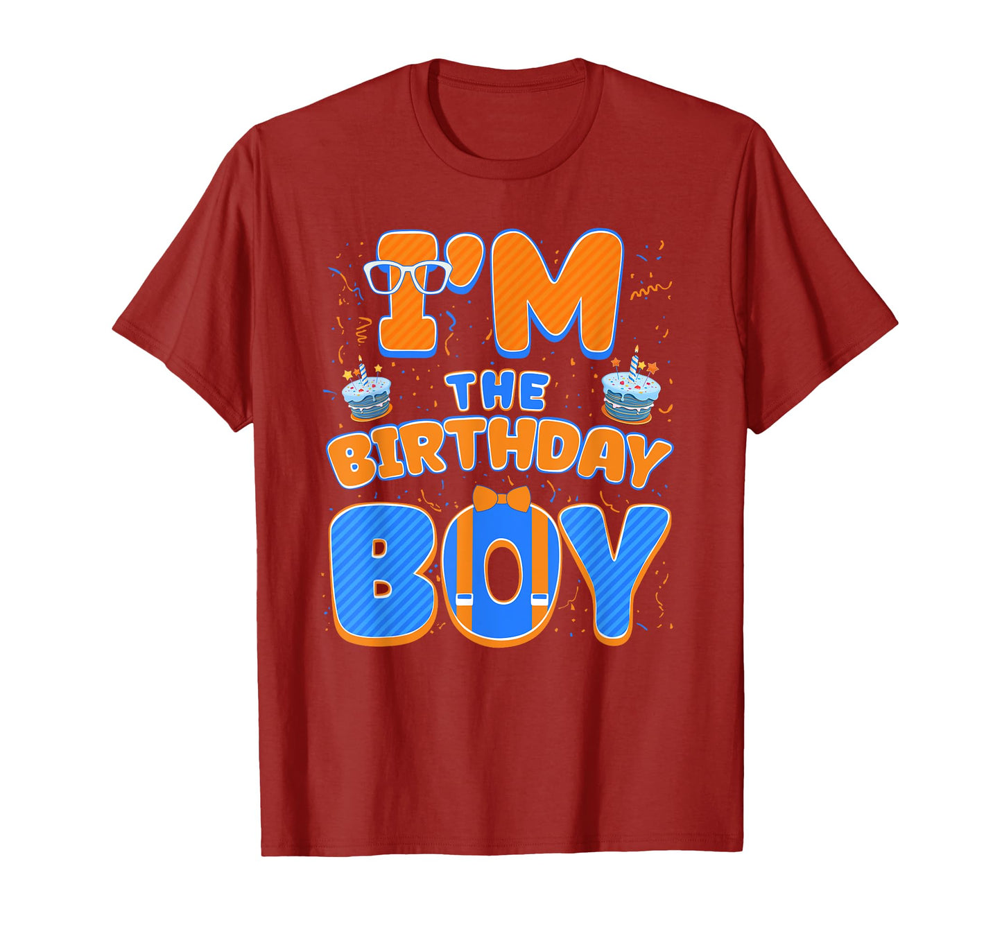 Cute I’m The Birthday Boy Matching Blue Orange Party T-Shirt
