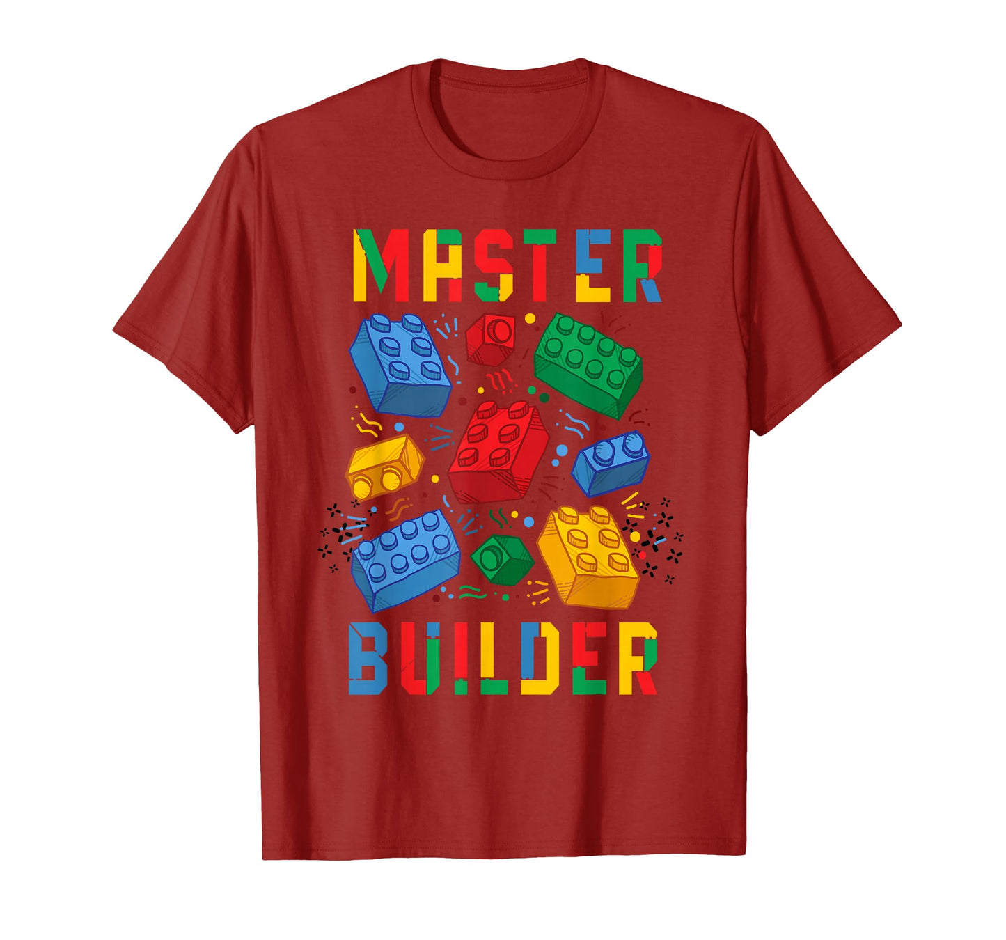 Brick Builder Funny Blocks Building Master Builder T-Shirt