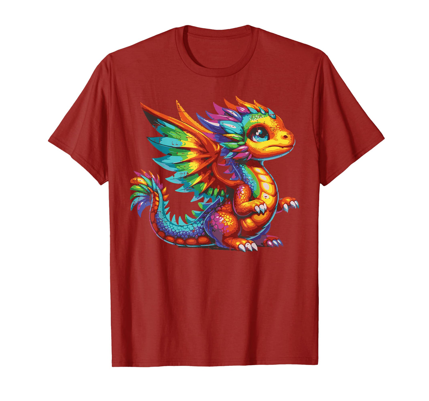 Fairy Dragon Colorful Cute Fantasy Mythical Women Girls Kids T-Shirt