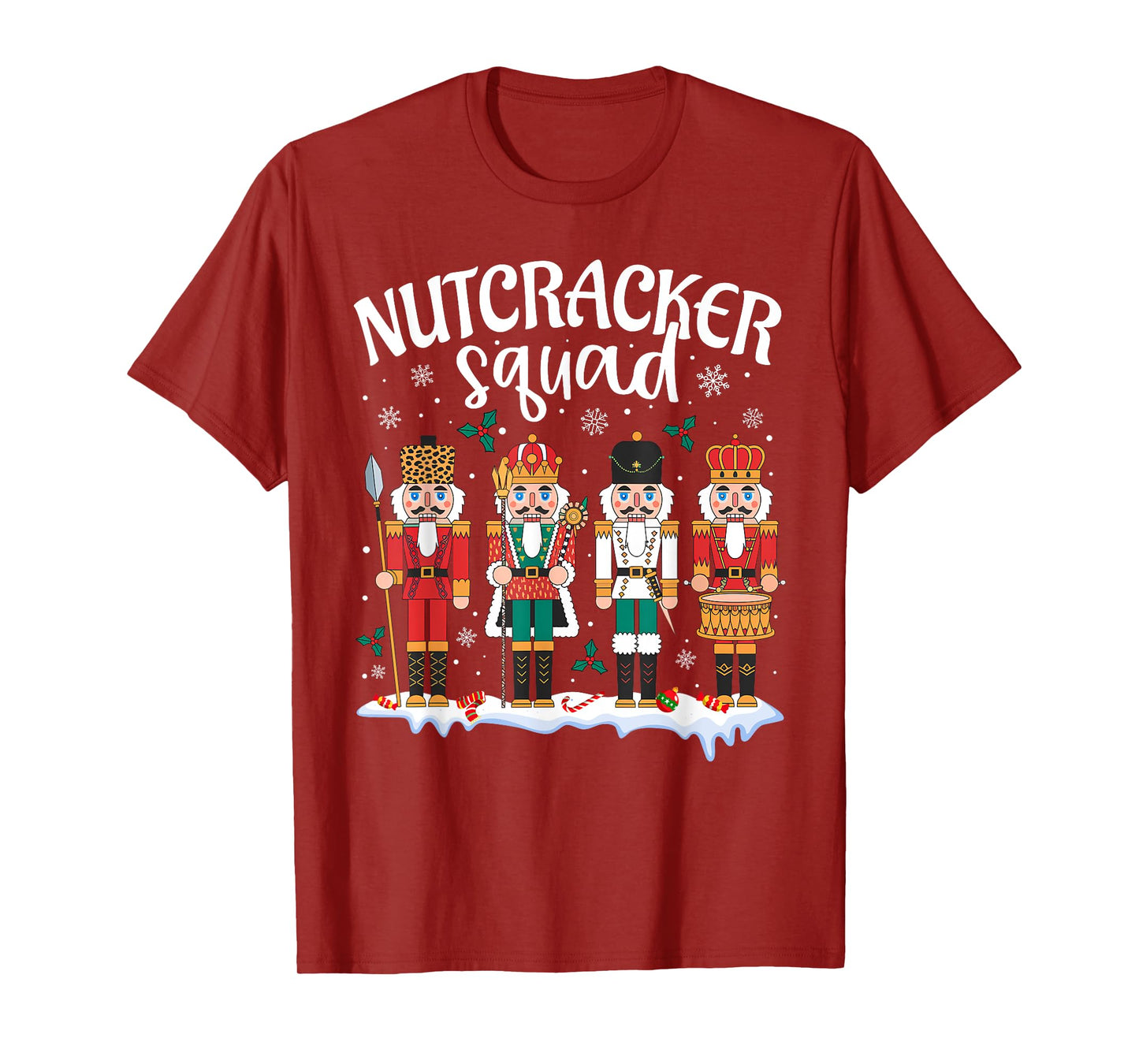 Nutcracker Squad Holiday Christmas Boy Girls Women Men T-Shirt