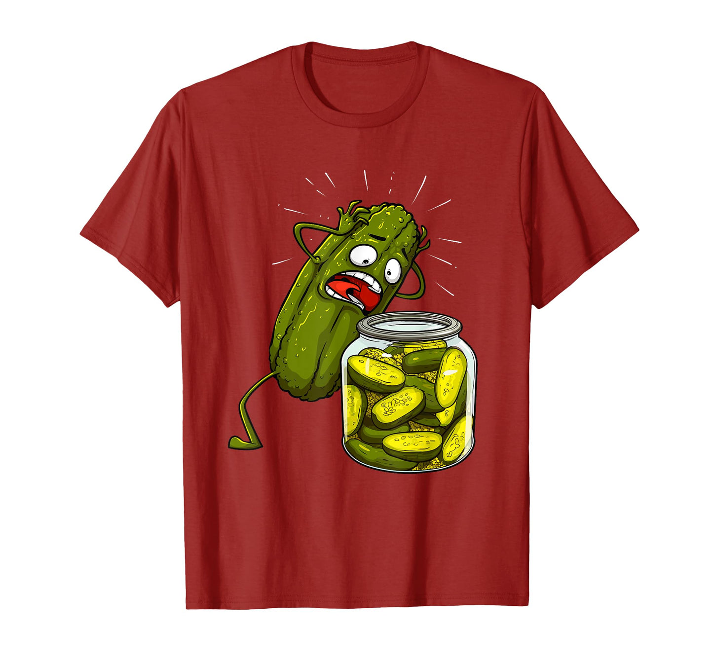 Best Pickle Art For Men Women Kids Jarr Dill Pickle Novelty T-Shirt