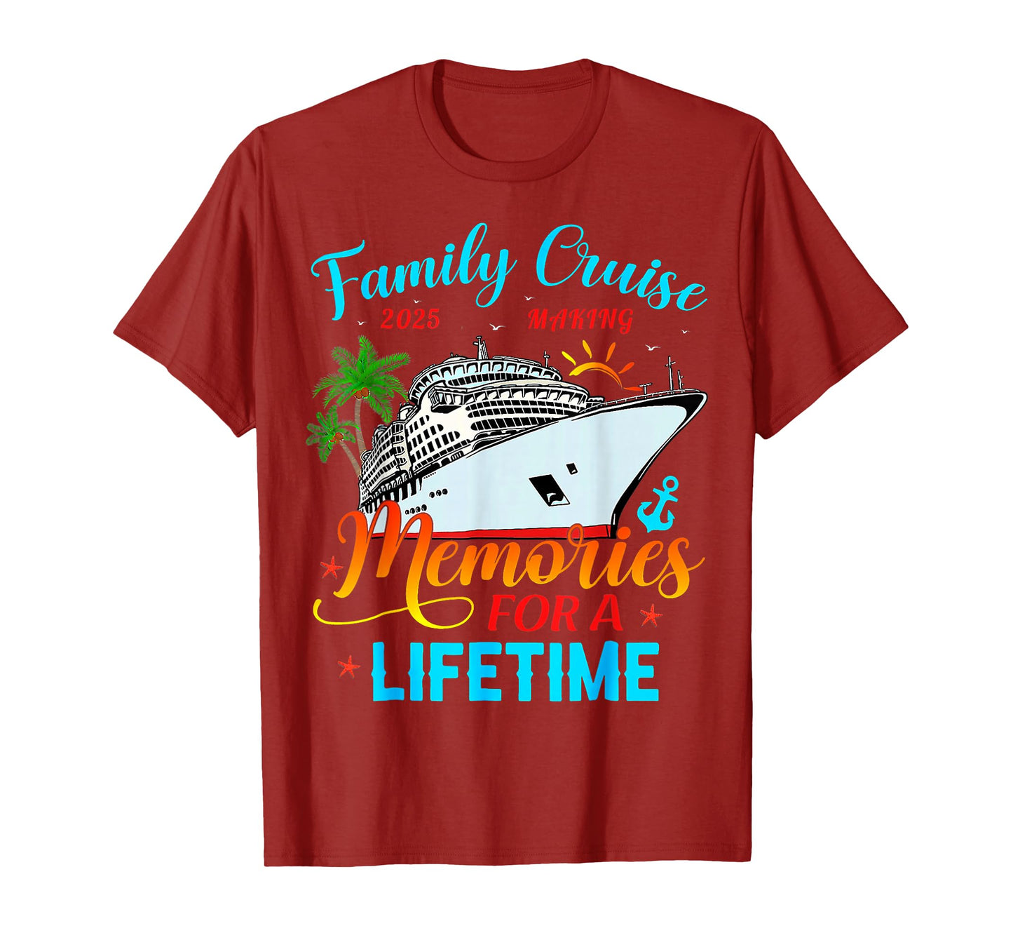 Family Cruise 2025 Making Memories For A Lifetime Beach T-Shirt