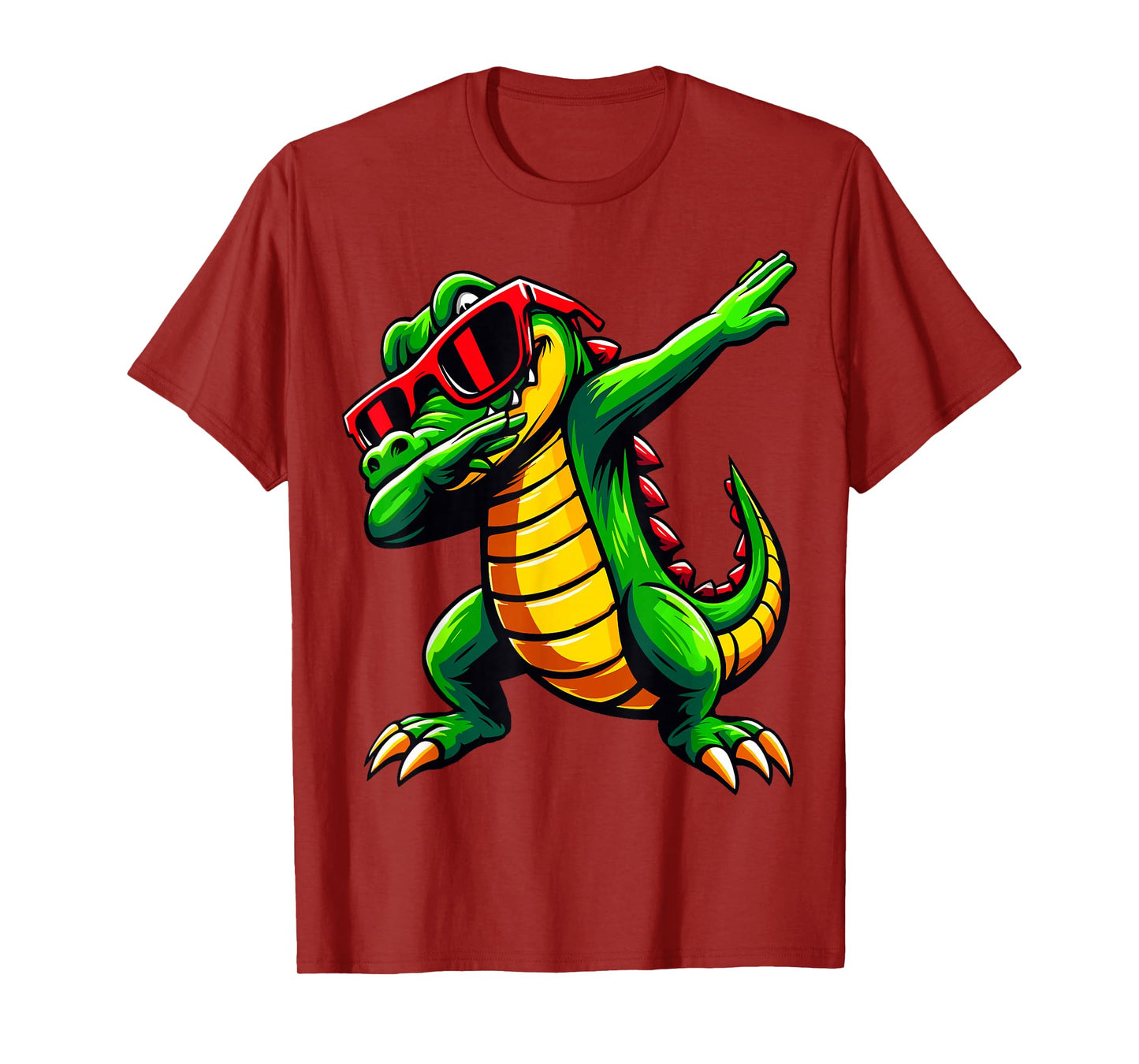 Dabbing Crocodile with Sunglasses Alligator T-Shirt