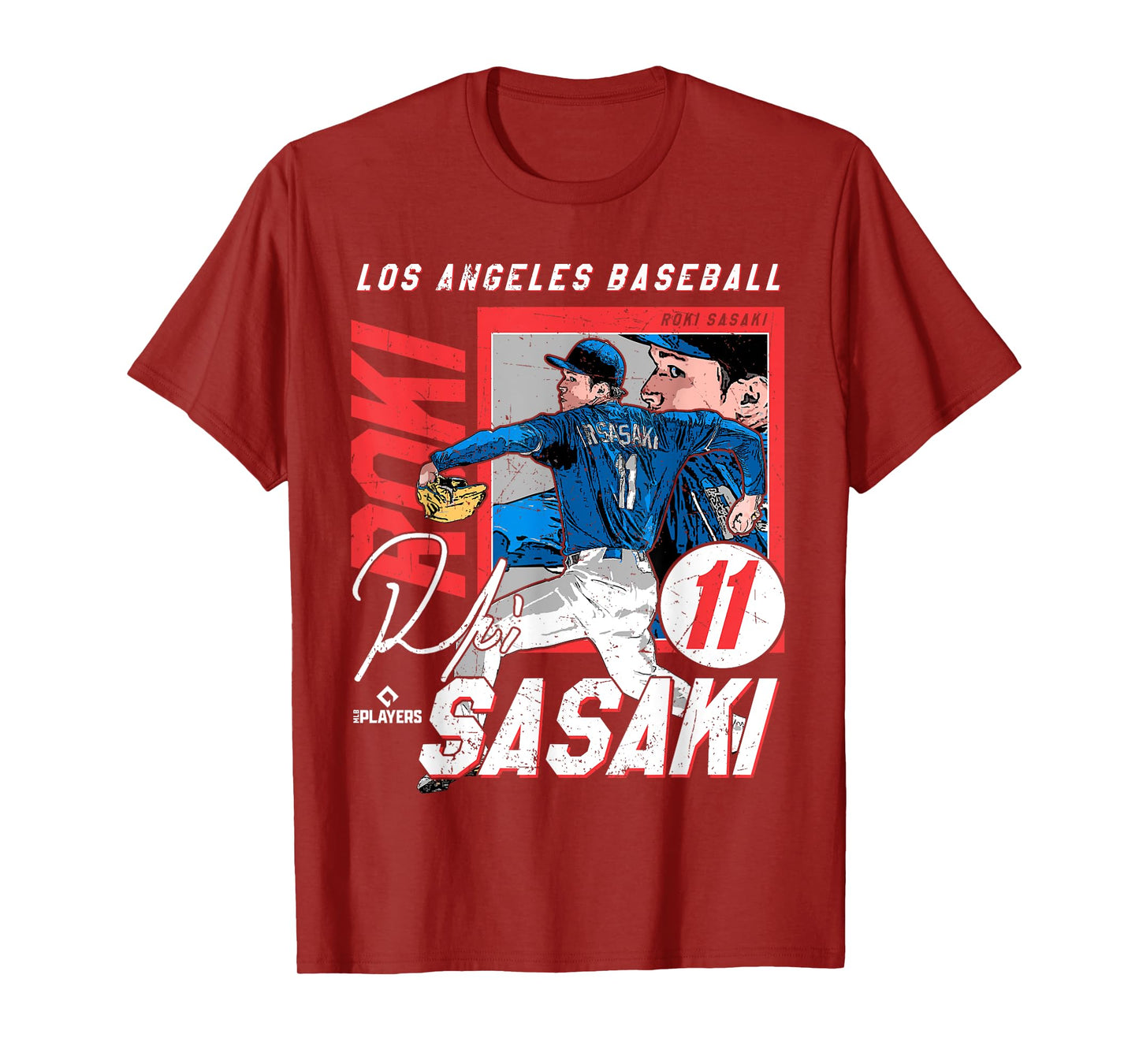 Roki Sasaki | Los Angeles D MLB Baseball Players |MLBROS204M T-Shirt