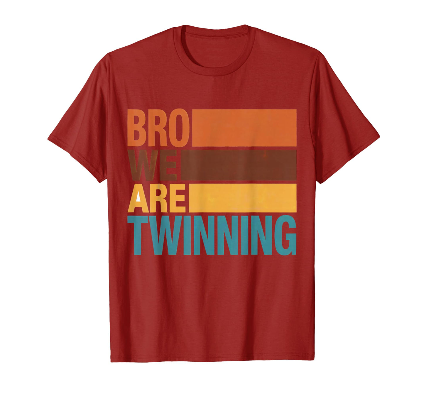 Bro We are Twinning Twin Day Spirit Week Funny Kids 70s boys T-Shirt