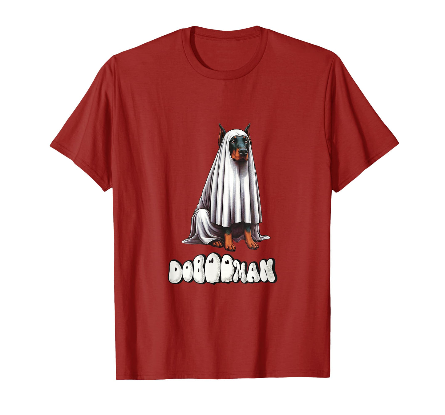 Funny Doberman Halloween Ghost, DoBOOman, Dobie Mom T-Shirt