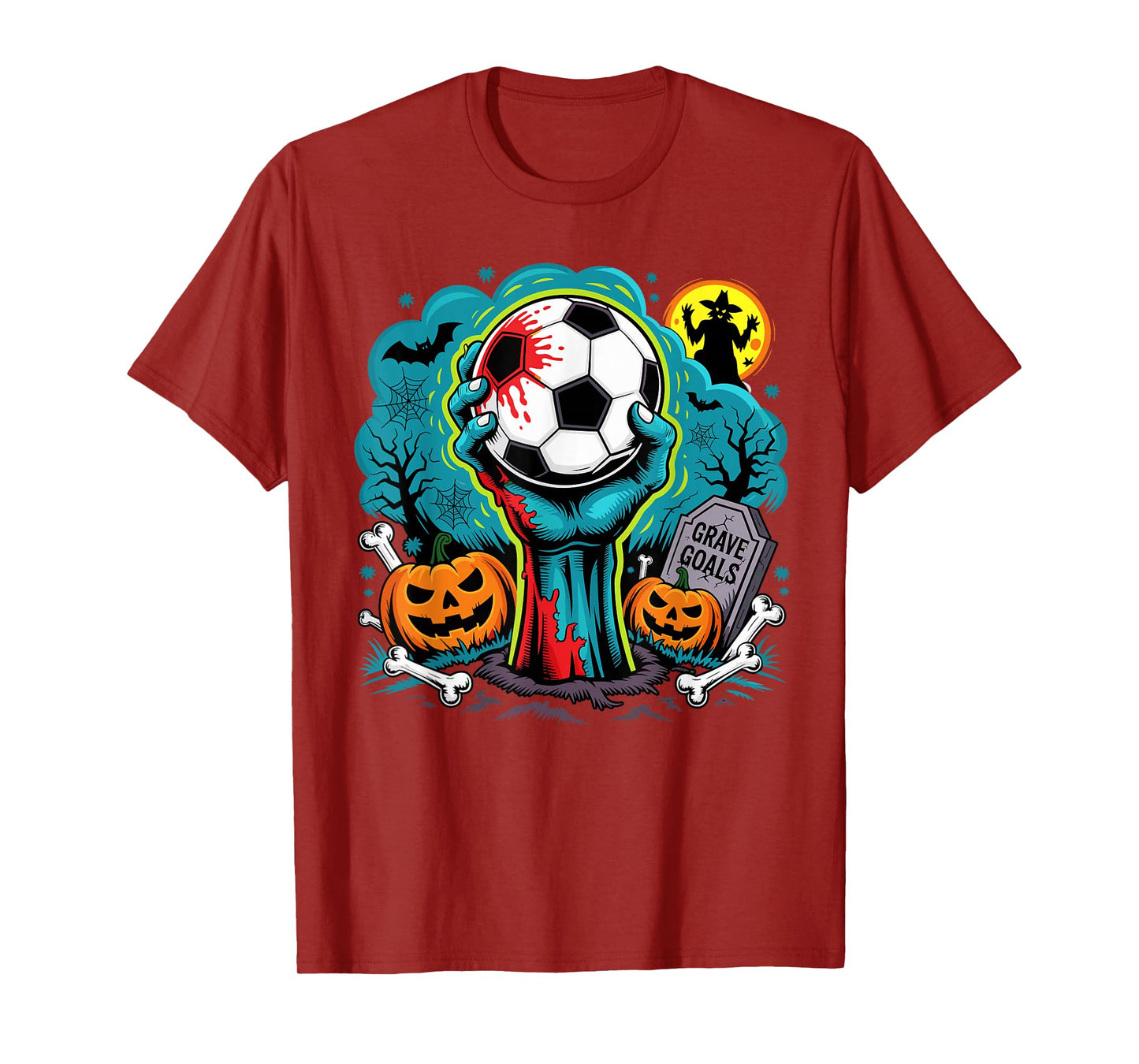Grave Goals Zombie Soccer Halloween for Soccer Players T-Shirt