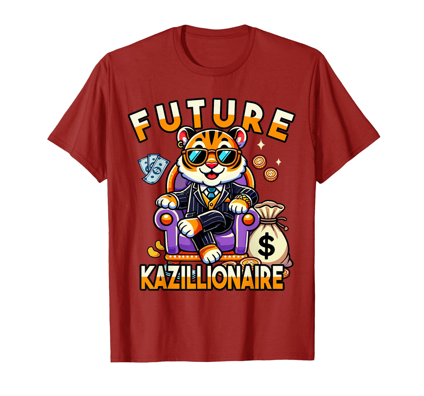 Future Millionaire Graphic for Kids, Funny Money Design T-Shirt