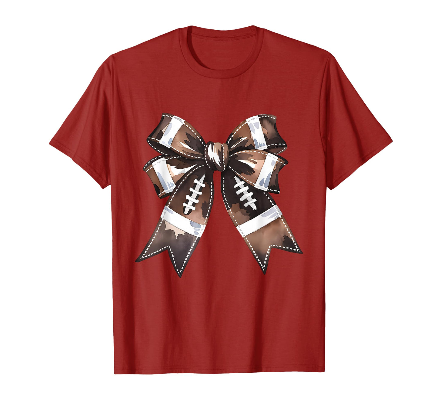 American Football Coquette Bow Cute Football Game T-Shirt