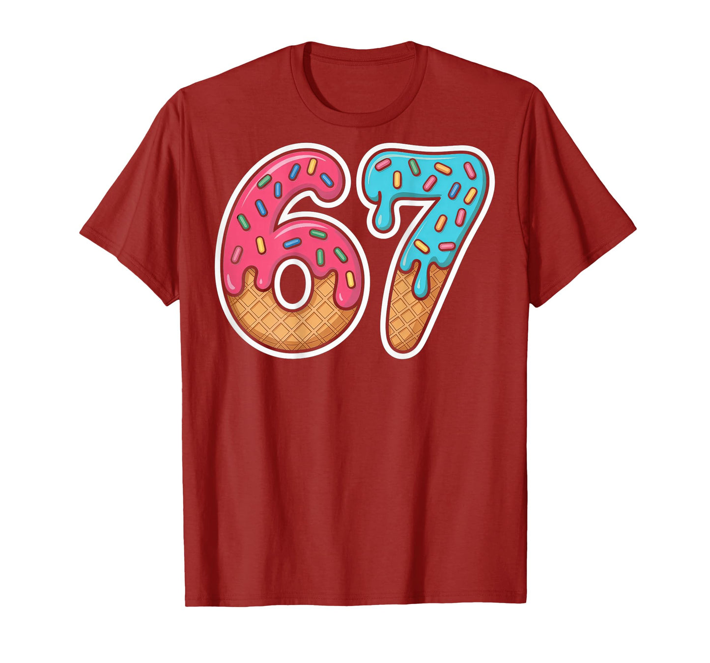 67 Ice Cream Drip (On Back) T-Shirt