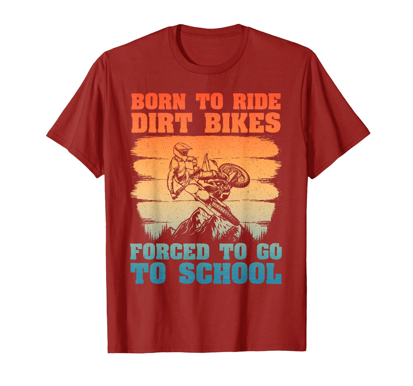 Funny Dirt Bike Art For Boys Girls Motocross Dirt Bike Rider T-Shirt