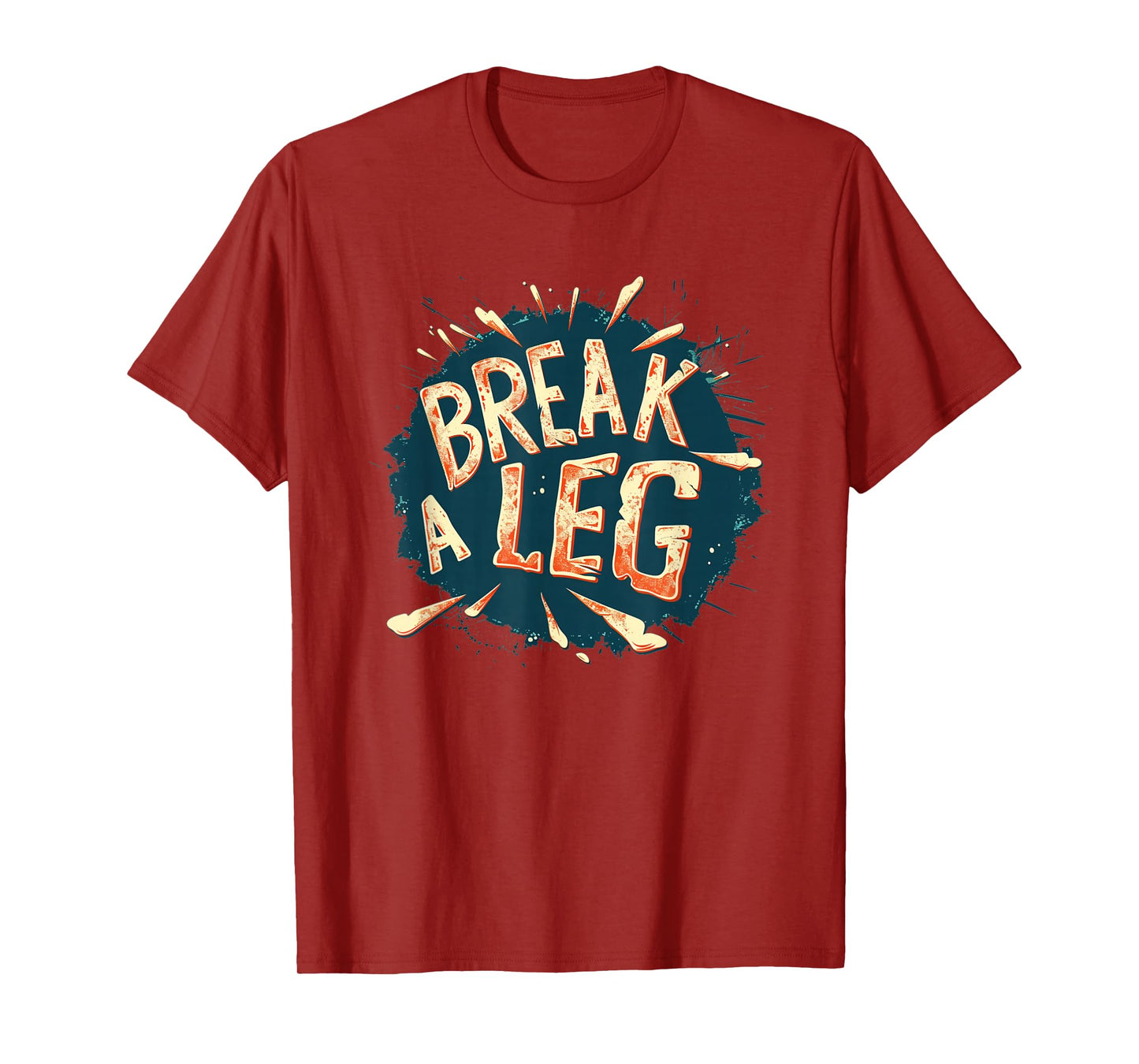Funny Break a Leg Idiom Costume for Boys and Girls T-Shirt