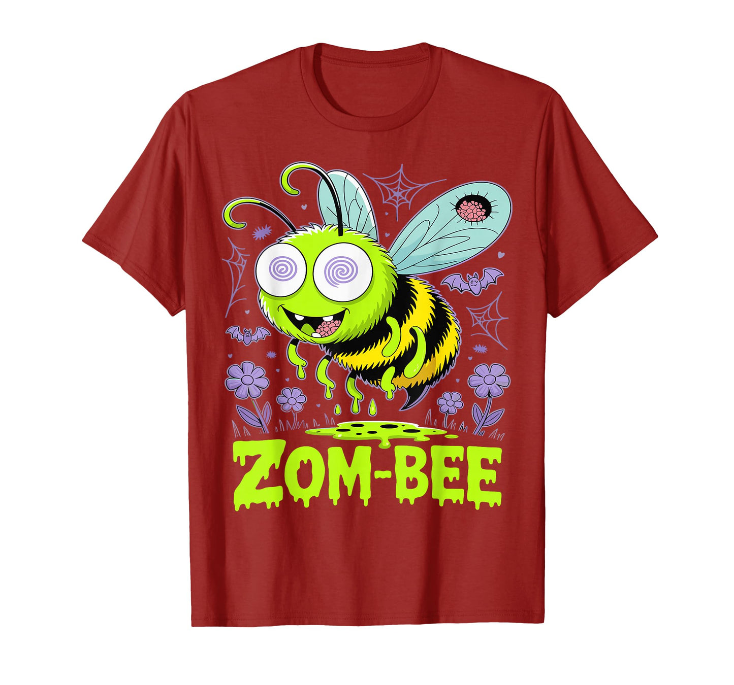 Zom-Bee Cute Zombie Bee Funny Halloween Tee T-Shirt