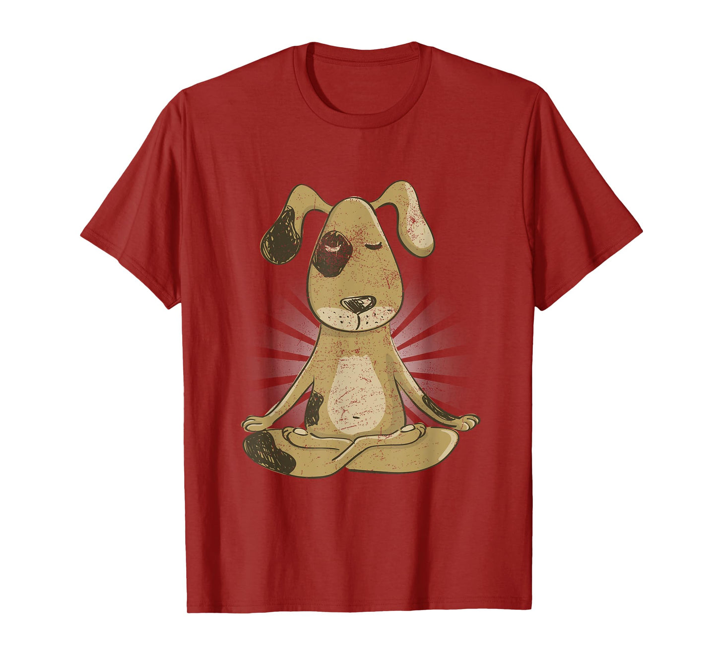 Yoga Meditation Dog Zen Men Women Kids T-Shirt