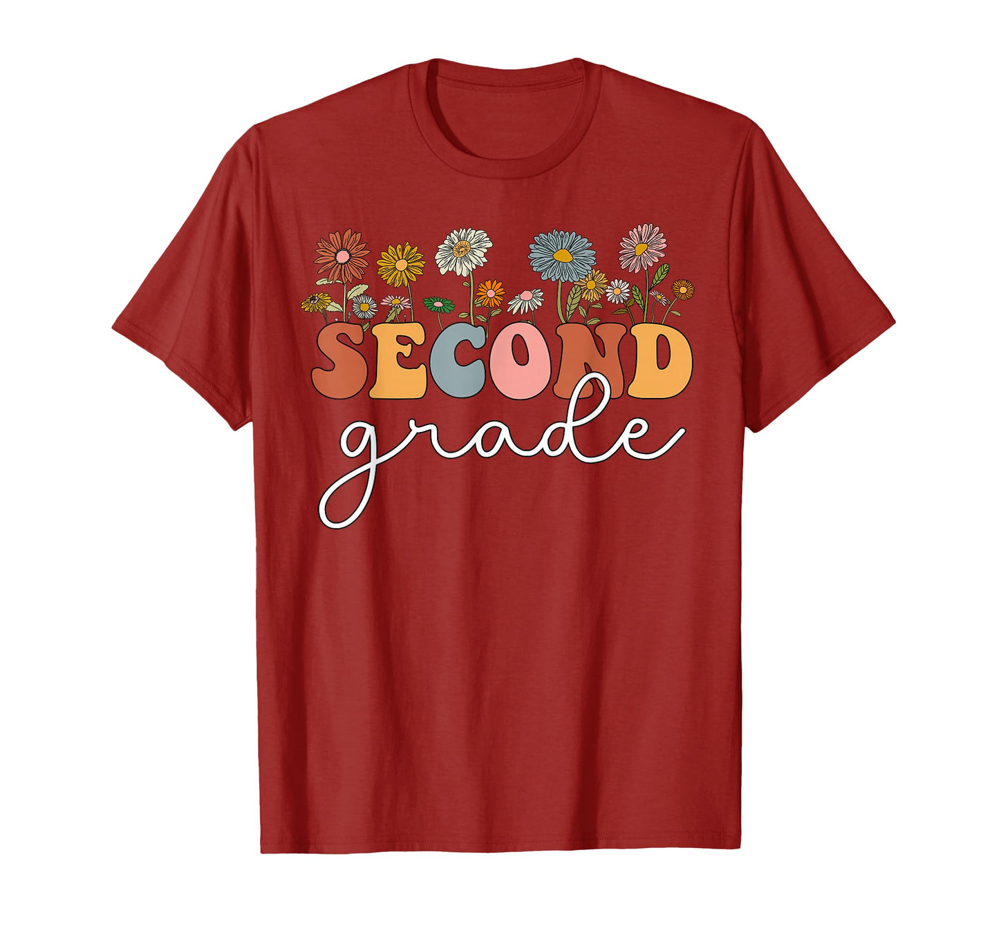 Second Grade Teacher Wildflower 2nd Grade Back To School T-Shirt