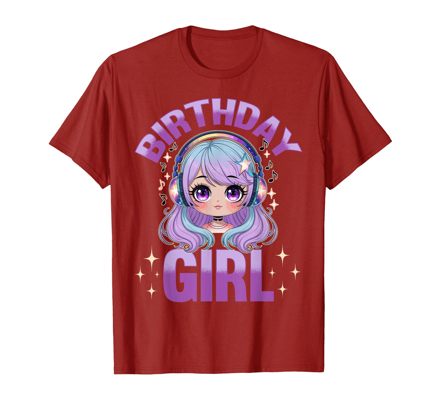 Anime & Music Birthday T-Shirt