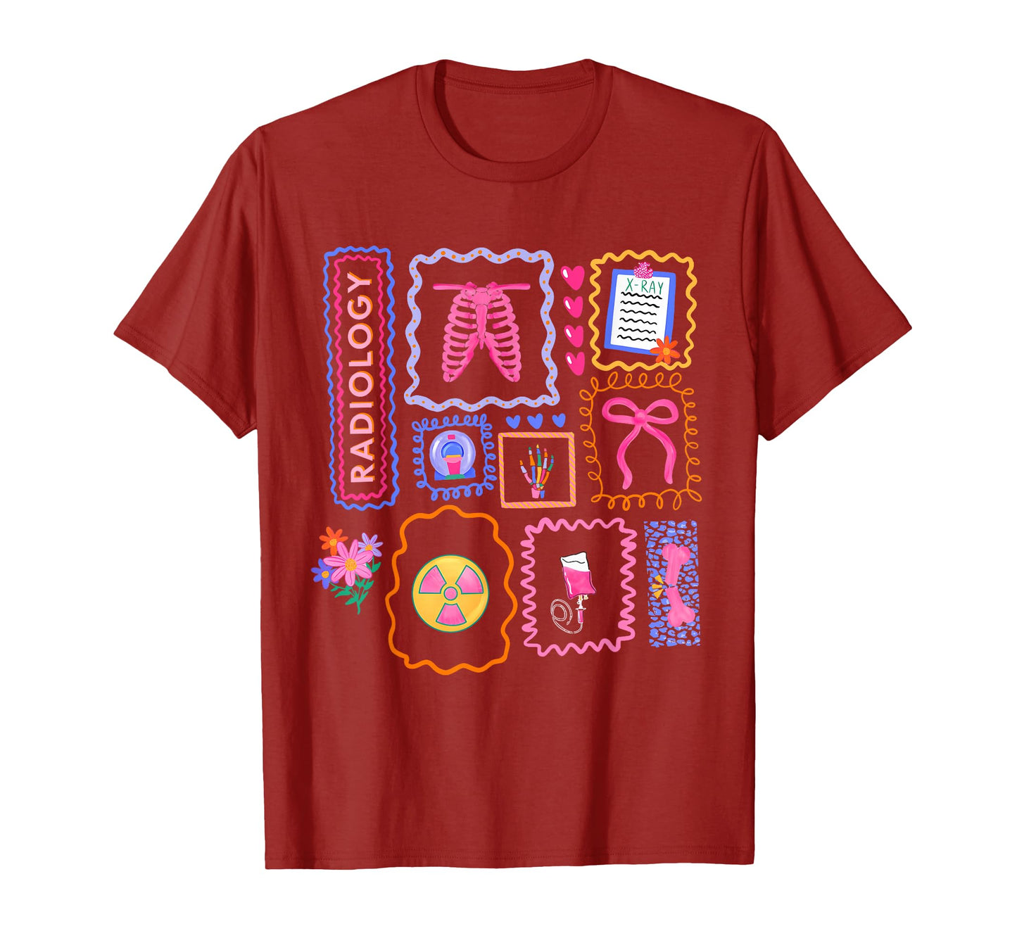 Funny Xray Tech Radiology Cute Rad Tech Healthcare T-Shirt