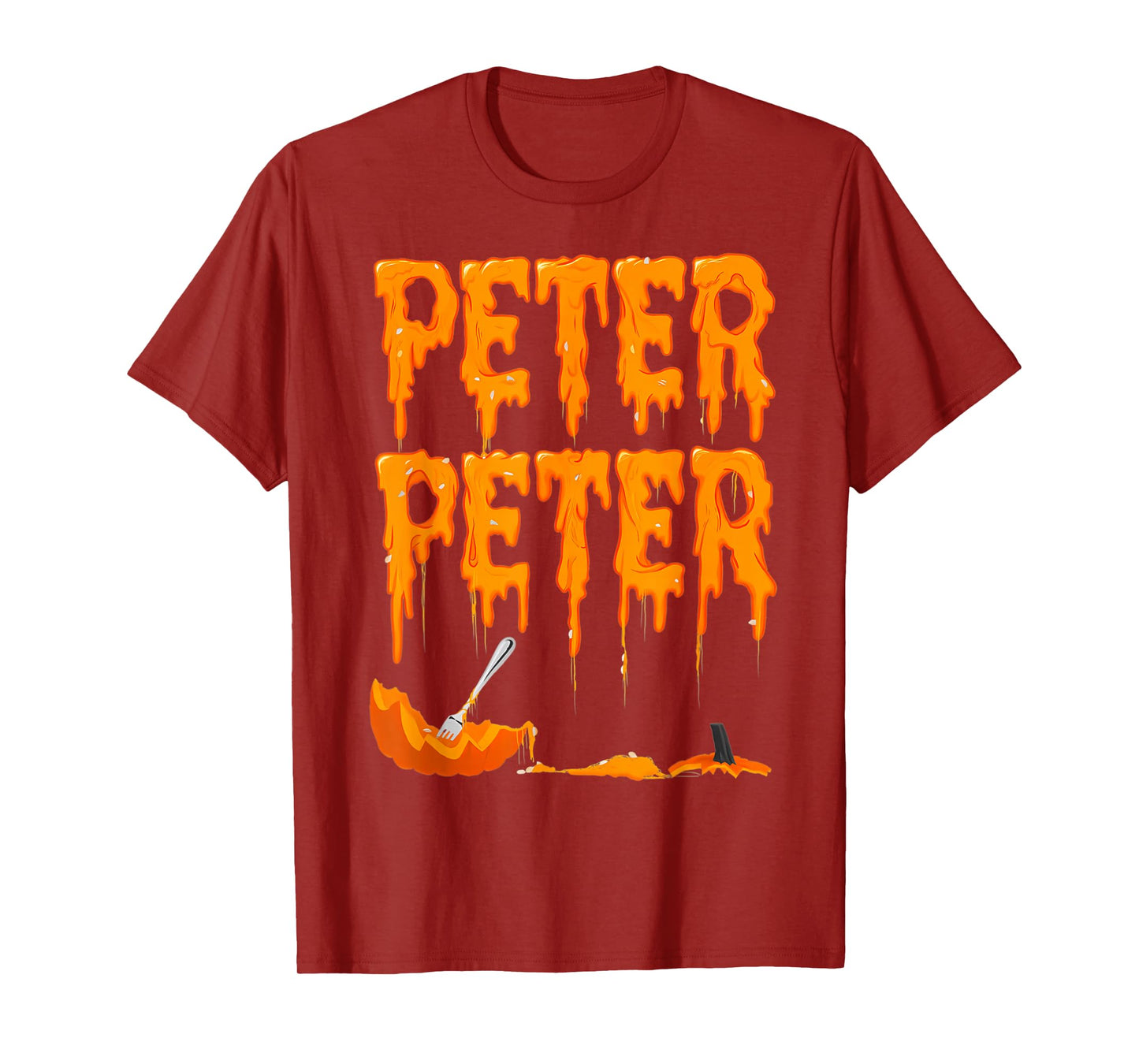 Peter Pumpkin Costume Eater For Couples Matching Halloween T-Shirt