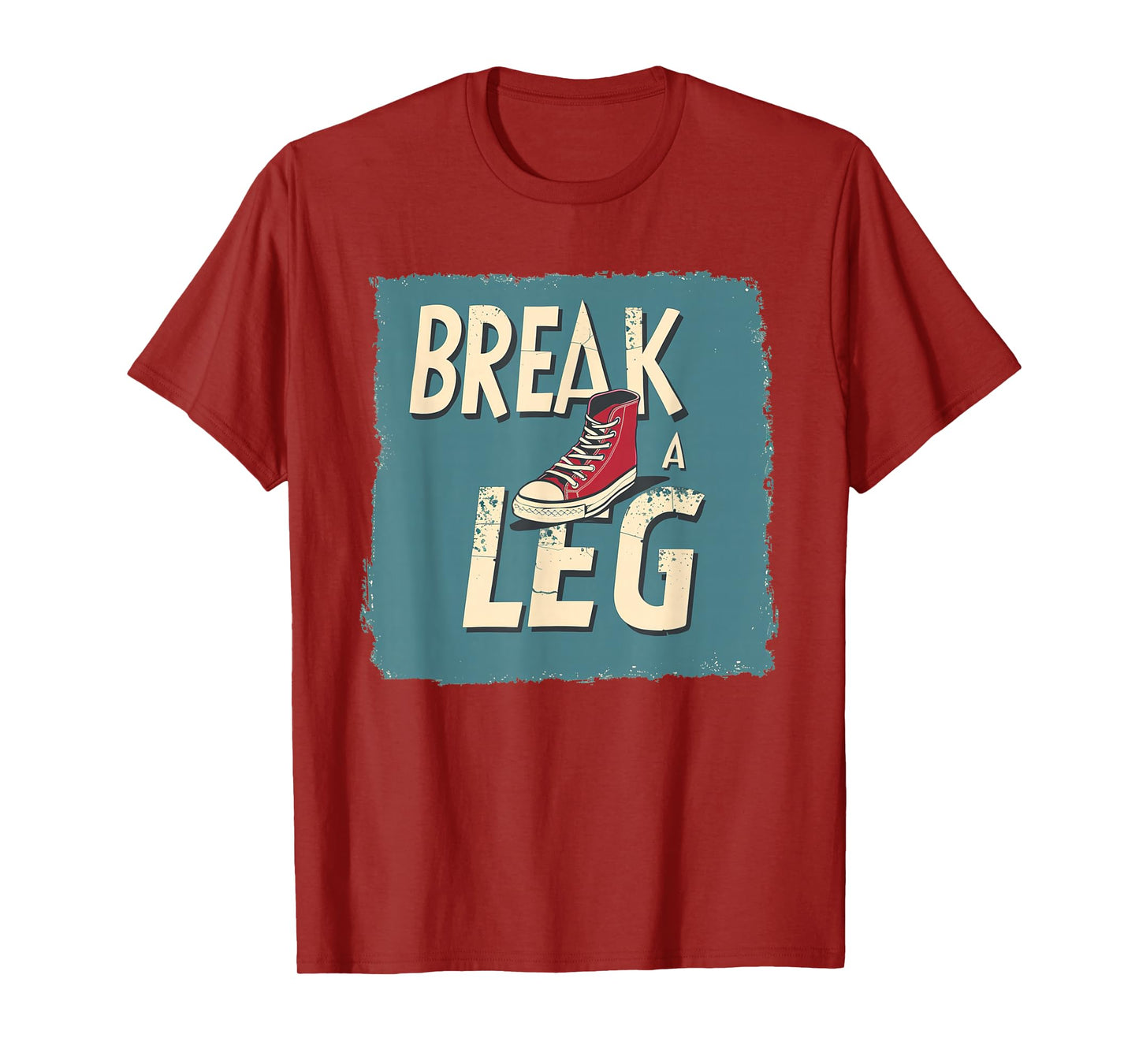 Funny Shoe with broken Leg Costume for Idiom Fans T-Shirt