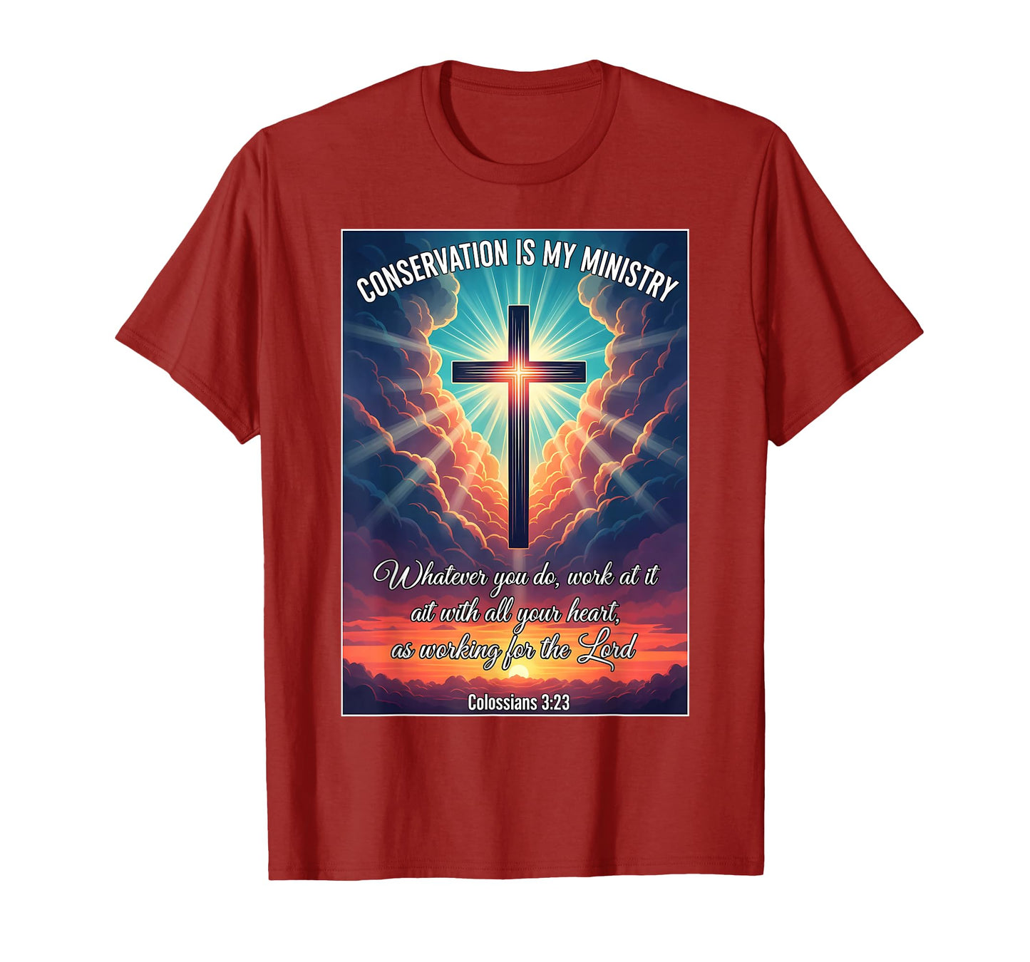 Christian Conservationist Conservation is My Ministry Jesus T-Shirt