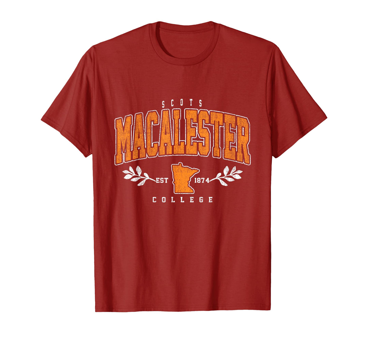 Macalester Arch Athletic Vintage Sports Tee Men Women T-Shirt