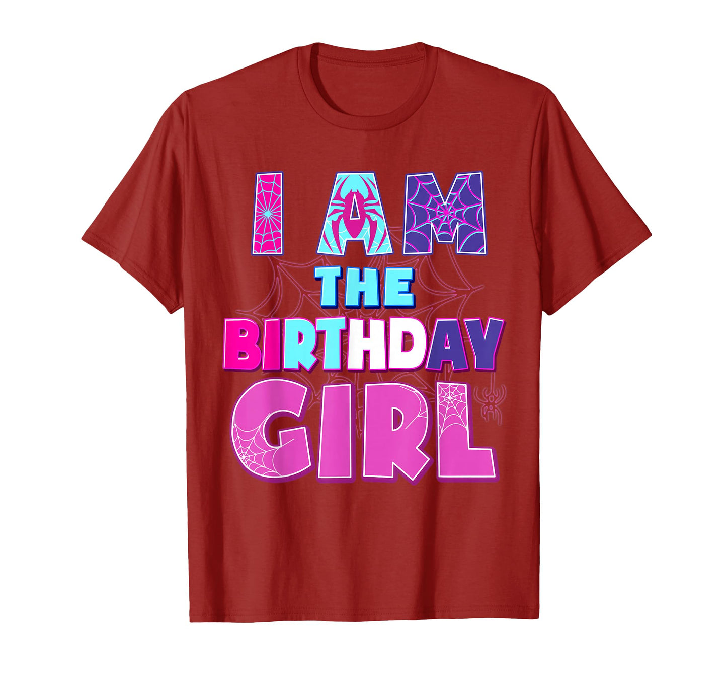Birthday Girl I'm The Birthday Girl Spider Birthday Party T-Shirt