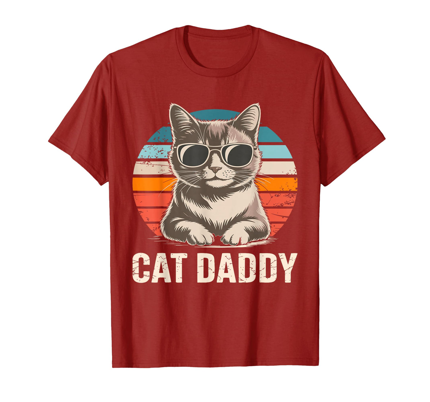 Cat Daddy Shirt Men Cat Lover Dad Fathers Day T-Shirt