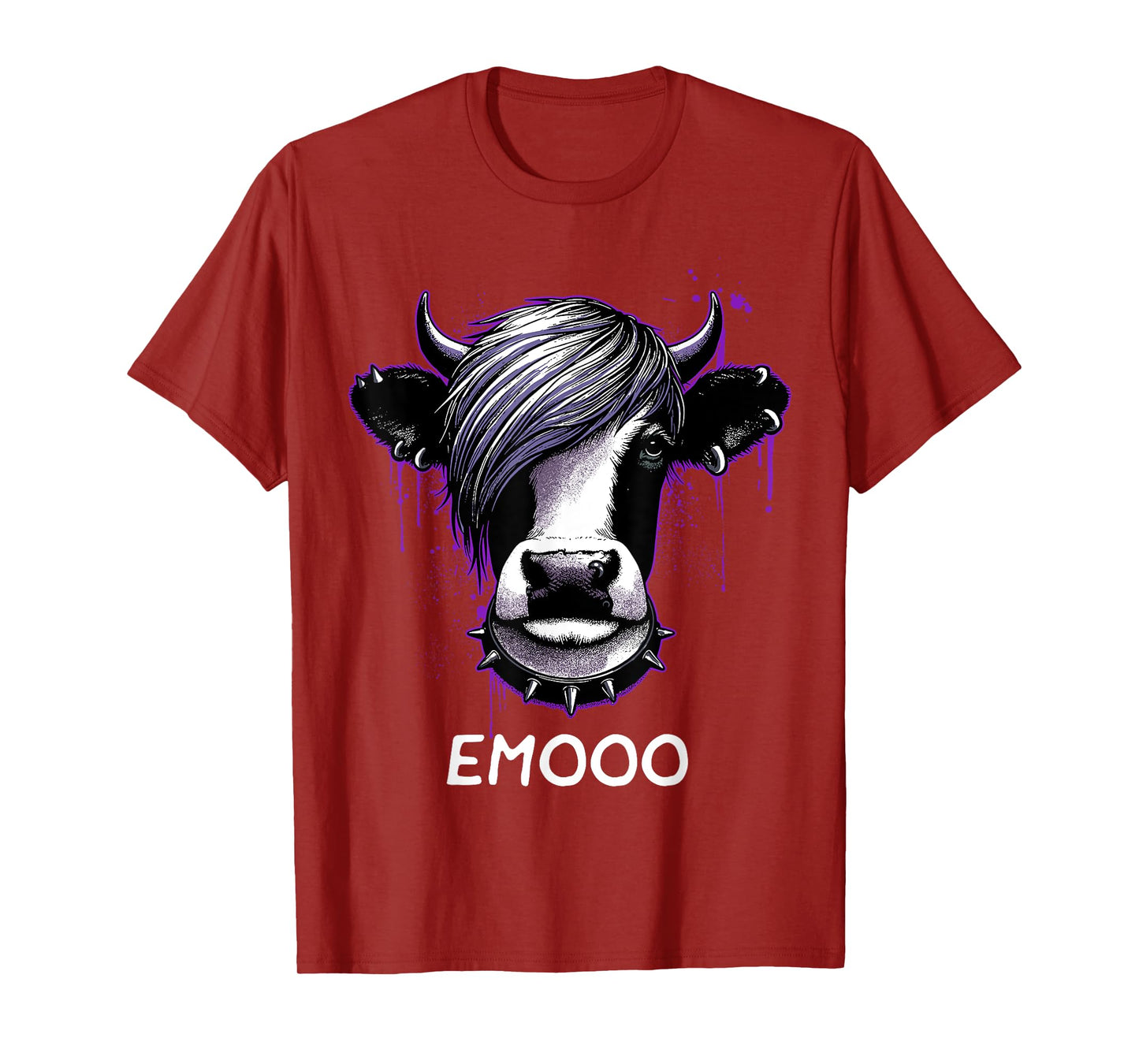 Emo Shirt Emo Cow Emooo Emocore Farm Shirt For Emo Farmers T-Shirt