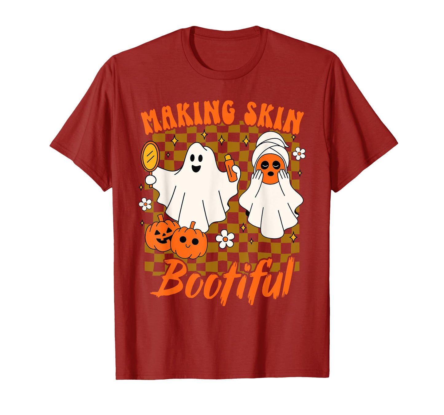 Halloween Spooky Season Esthetician Making Skin Bootiful T-Shirt