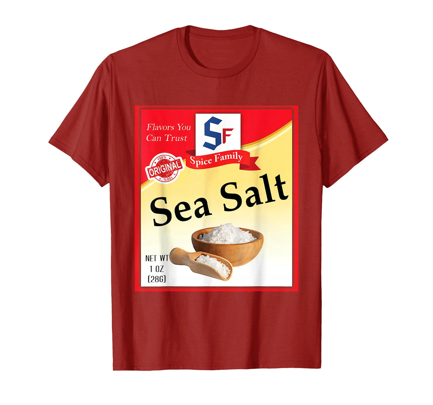 Sea Salt Condiment Costume Holiday Spice Family Men Women T-Shirt