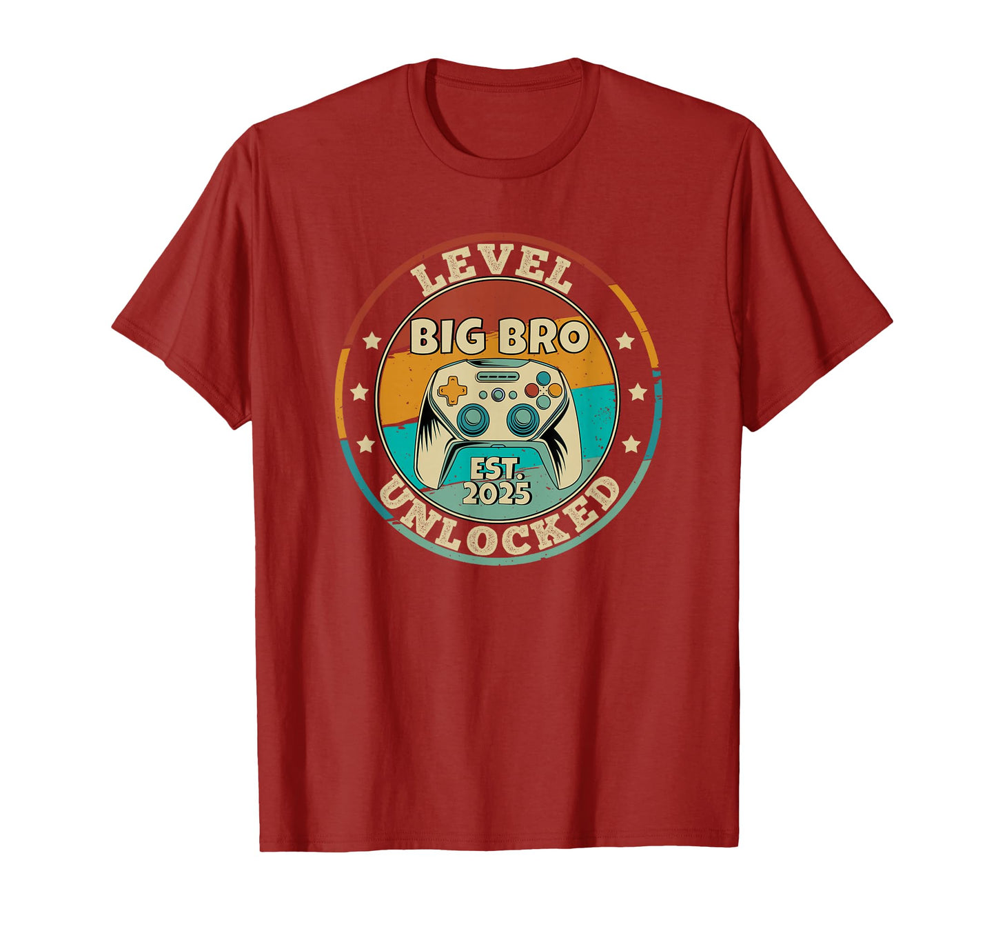 Leveling Up To Big Brother 2025 Level Unlocked Video Gamer T-Shirt