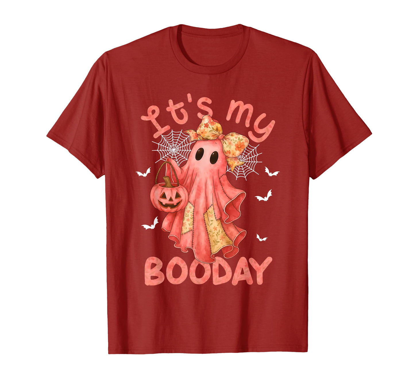 Its My Boo Day Halloween Pink Denim Birthday Ghost for Girl T-Shirt