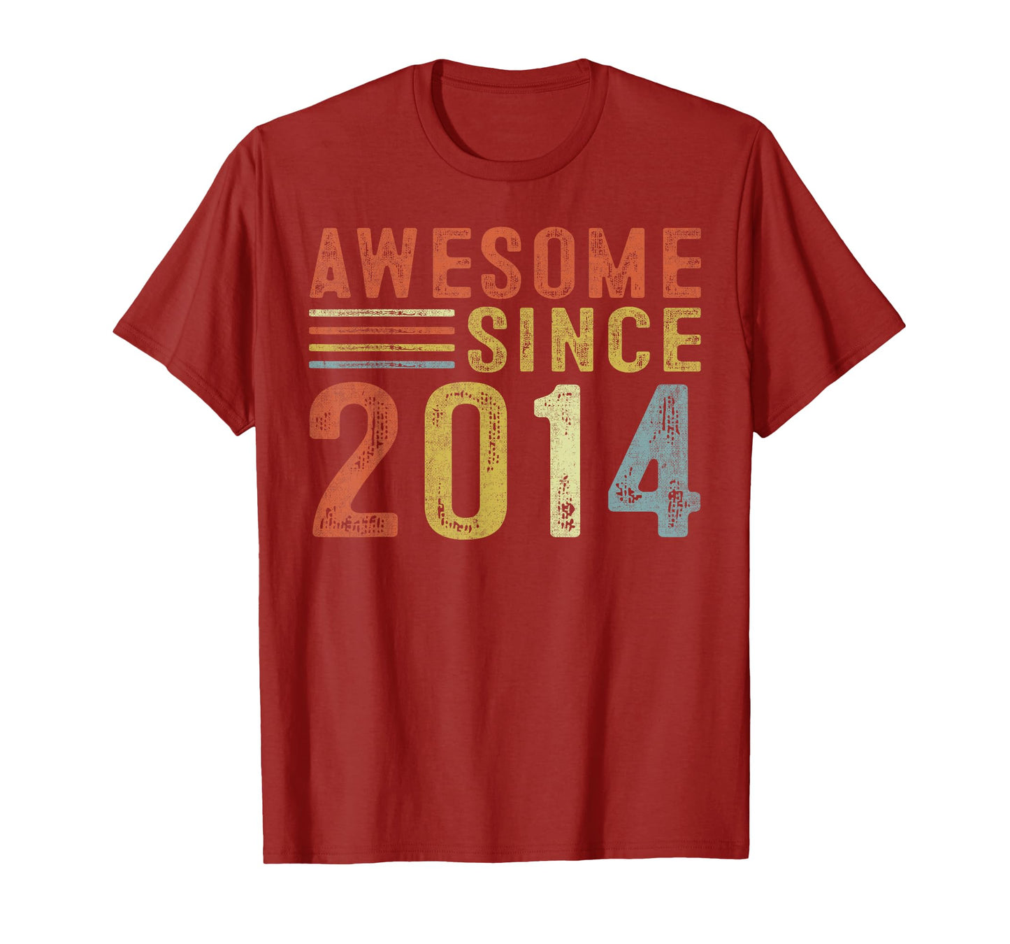 Awesome Since 2014 11th Birthday Retro Gifts Born In 2014 T-Shirt