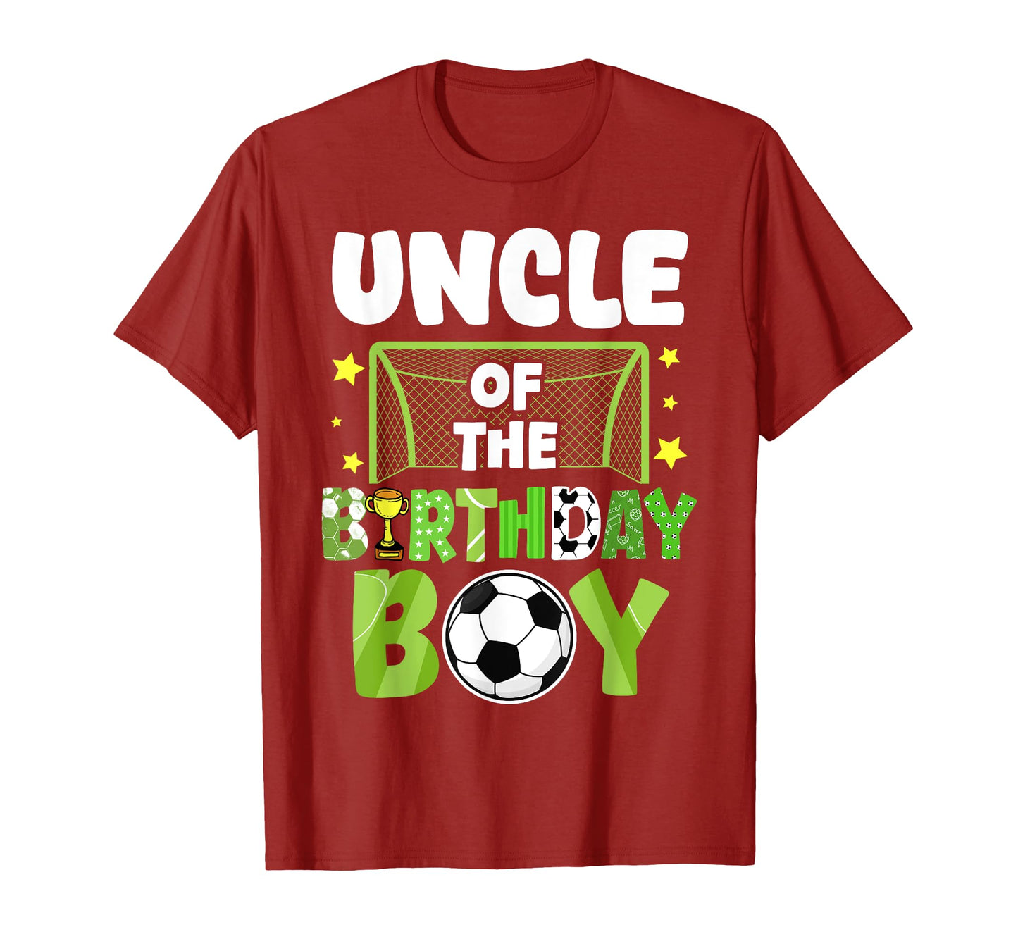 Soccer Uncle Birthday Boy Party Soccer Family Matching T-Shirt